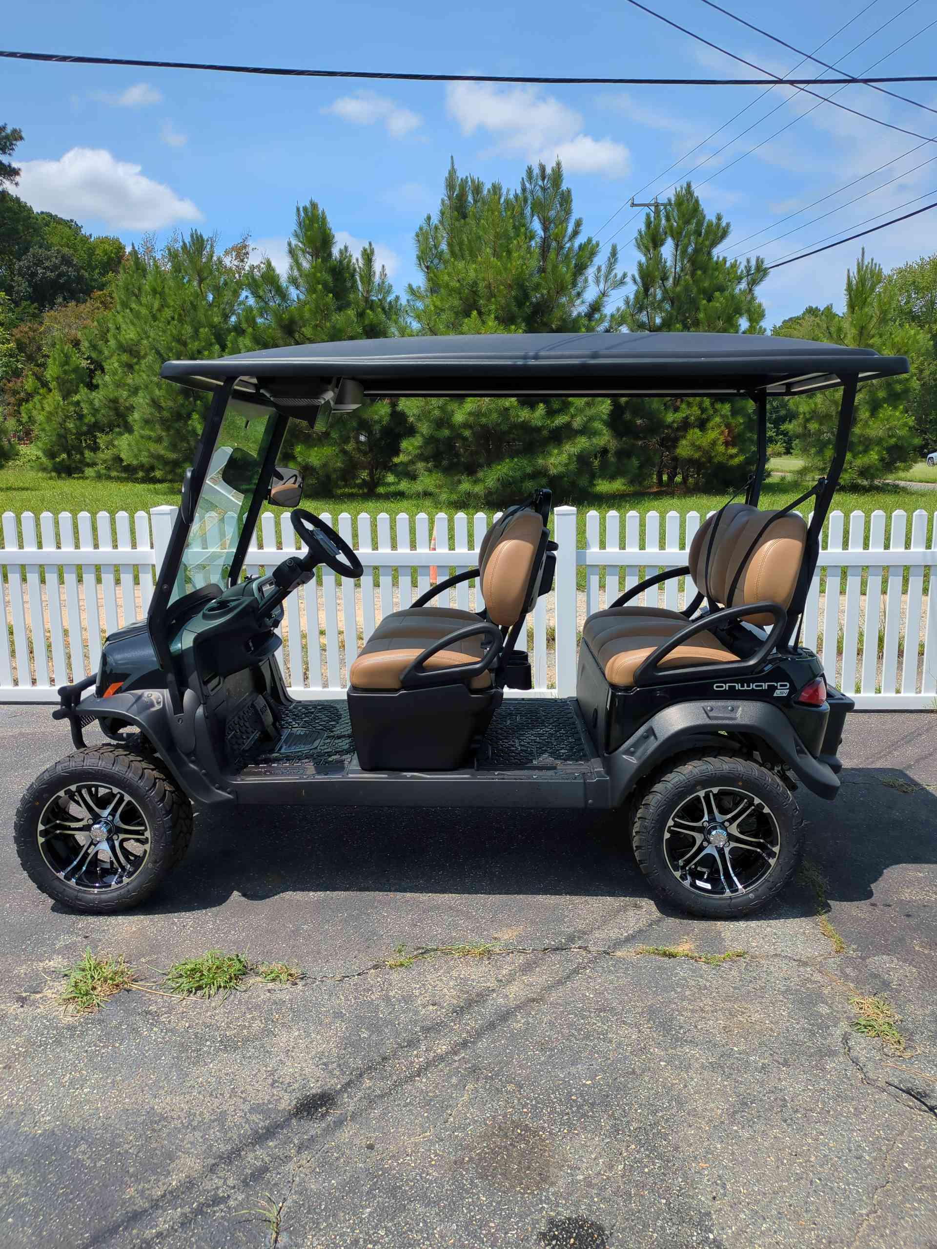 2027 Club Car Onward 4 Forward LSV Metallic Tuxedo Black golf cart in Metallic Tuxedo Black — photo 2 of 4, Gloucester Point, VA