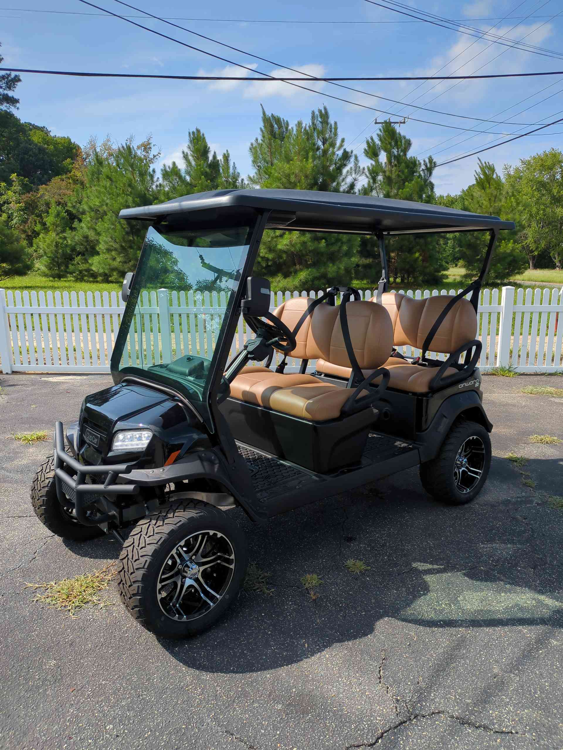 2027 Club Car Onward 4 Forward LSV Golf Cart in Metallic Tuxedo Black