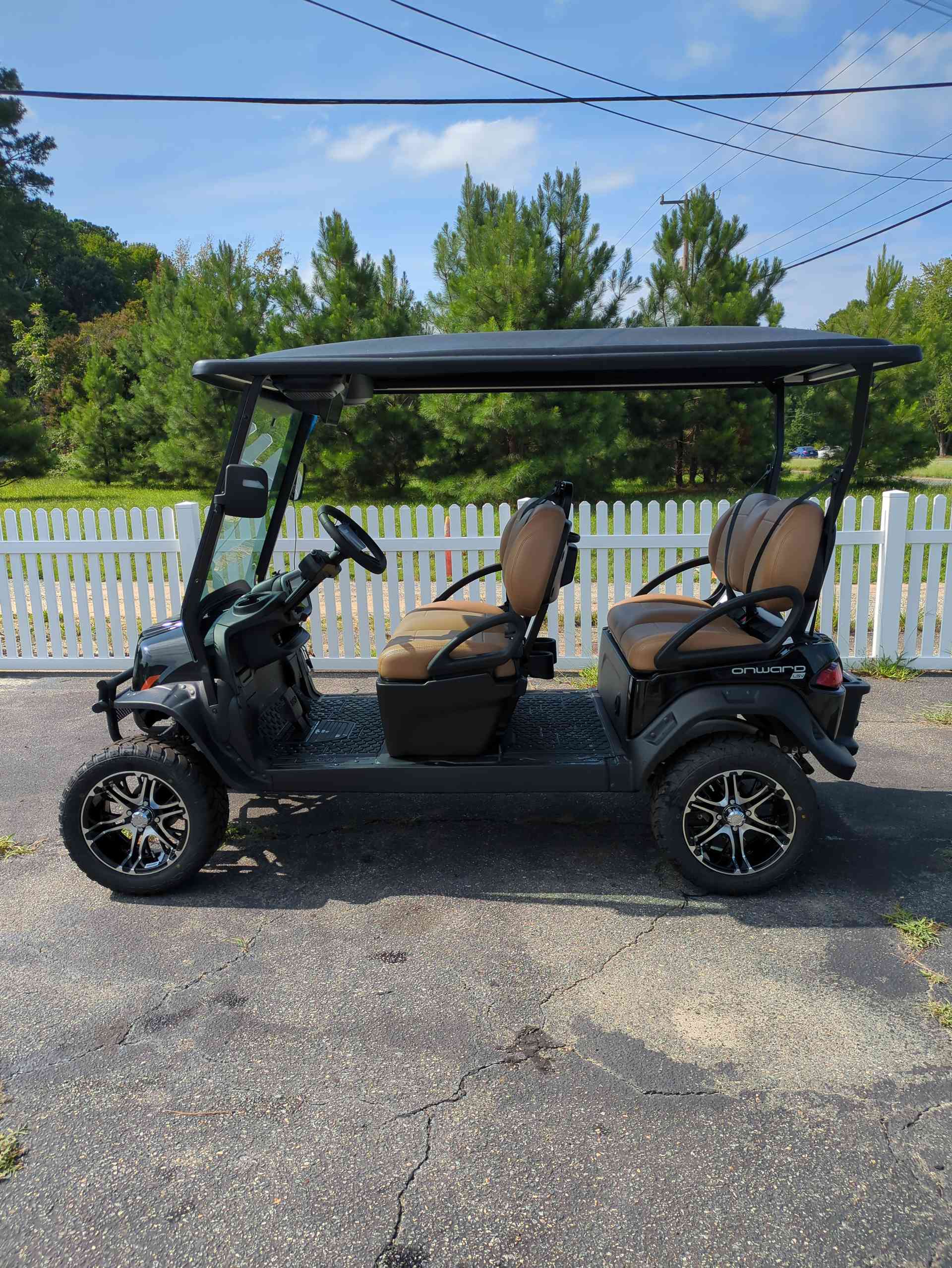 2027 Club Car Onward 4 Forward LSV Metallic Tuxedo Black image 2