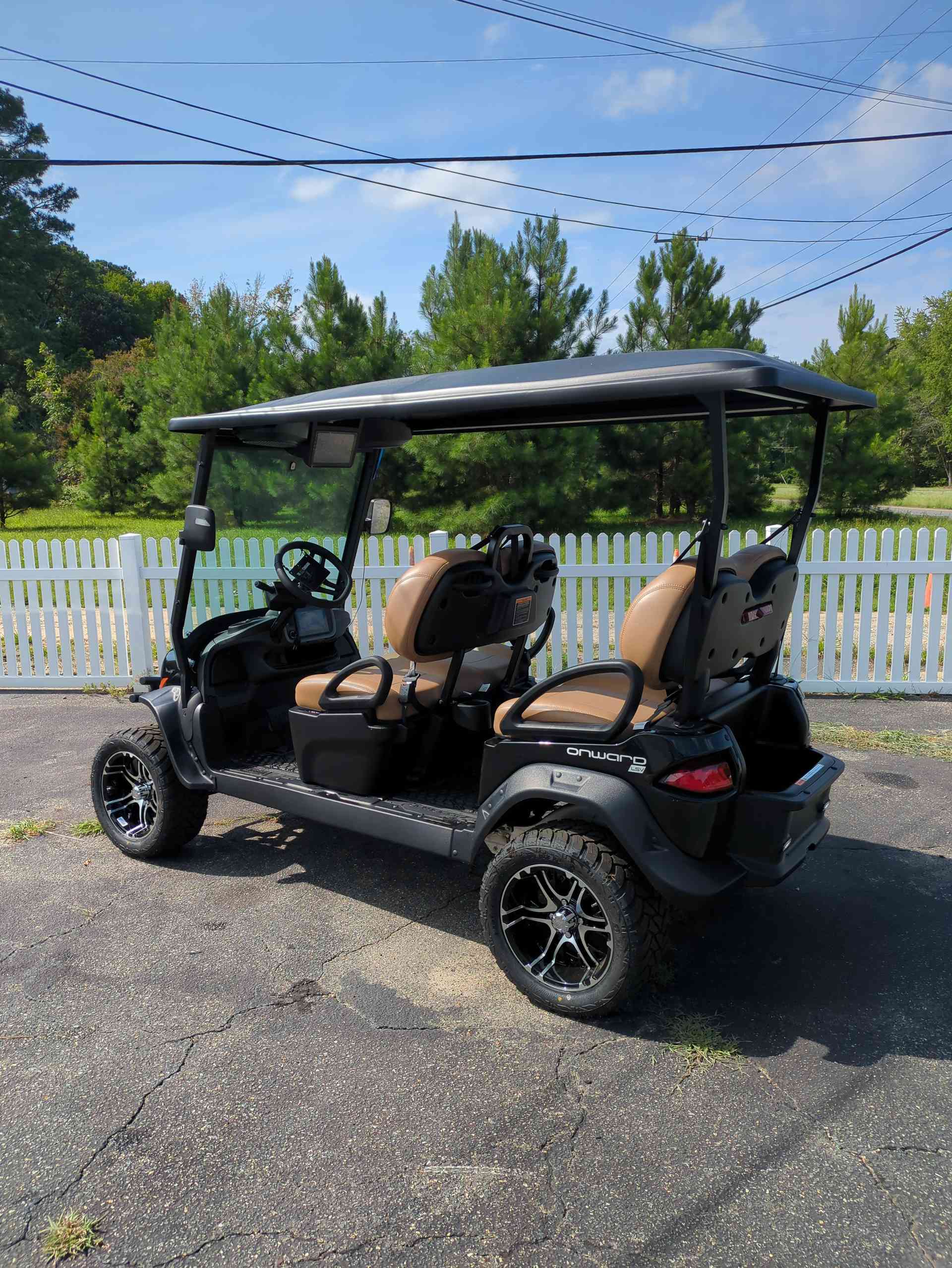 2027 Club Car Onward 4 Forward LSV Metallic Tuxedo Black image 3