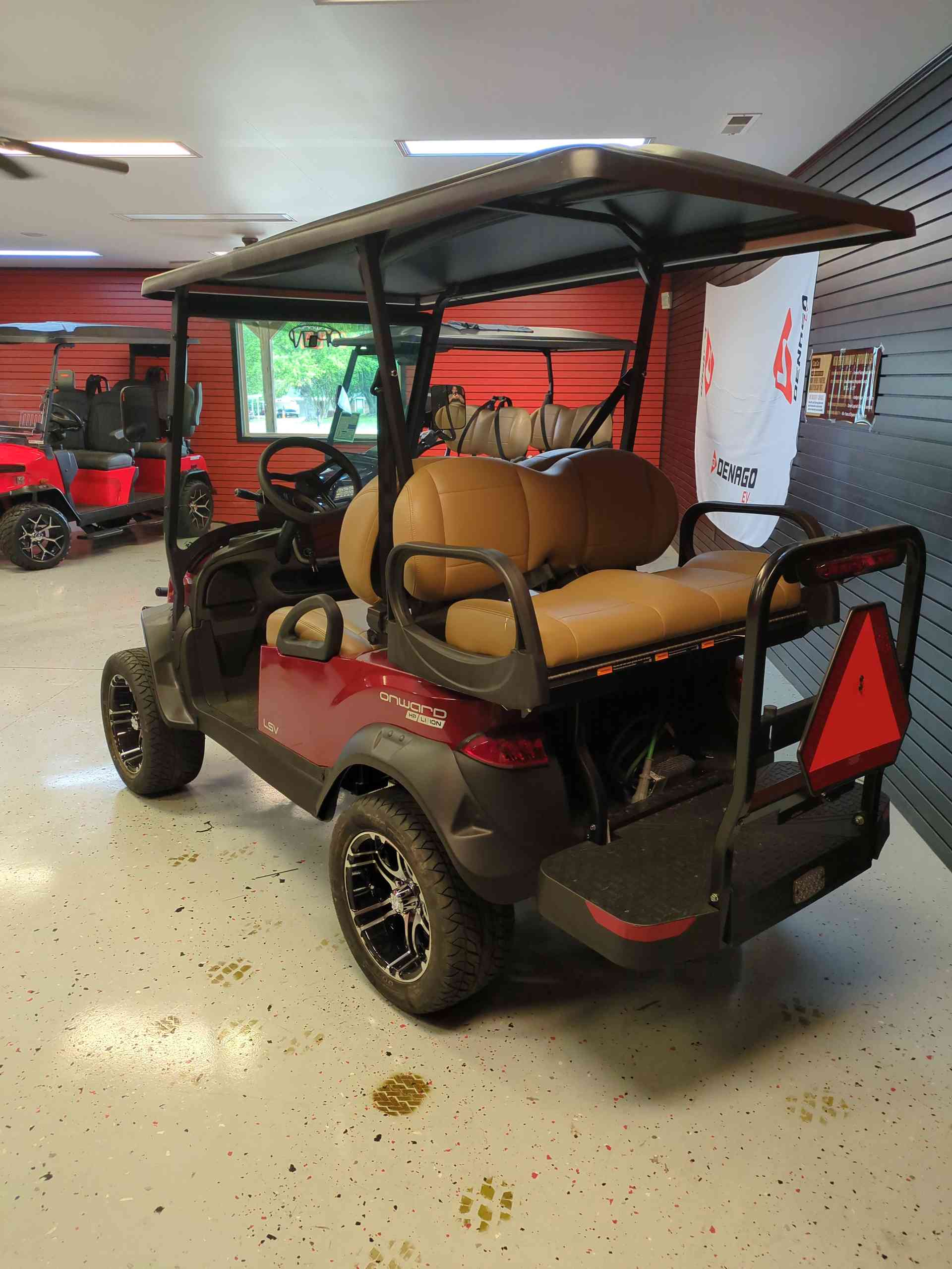 2027 Club Car Onward 4 Passenger (2+2) LSV Candy Apple Red image 3