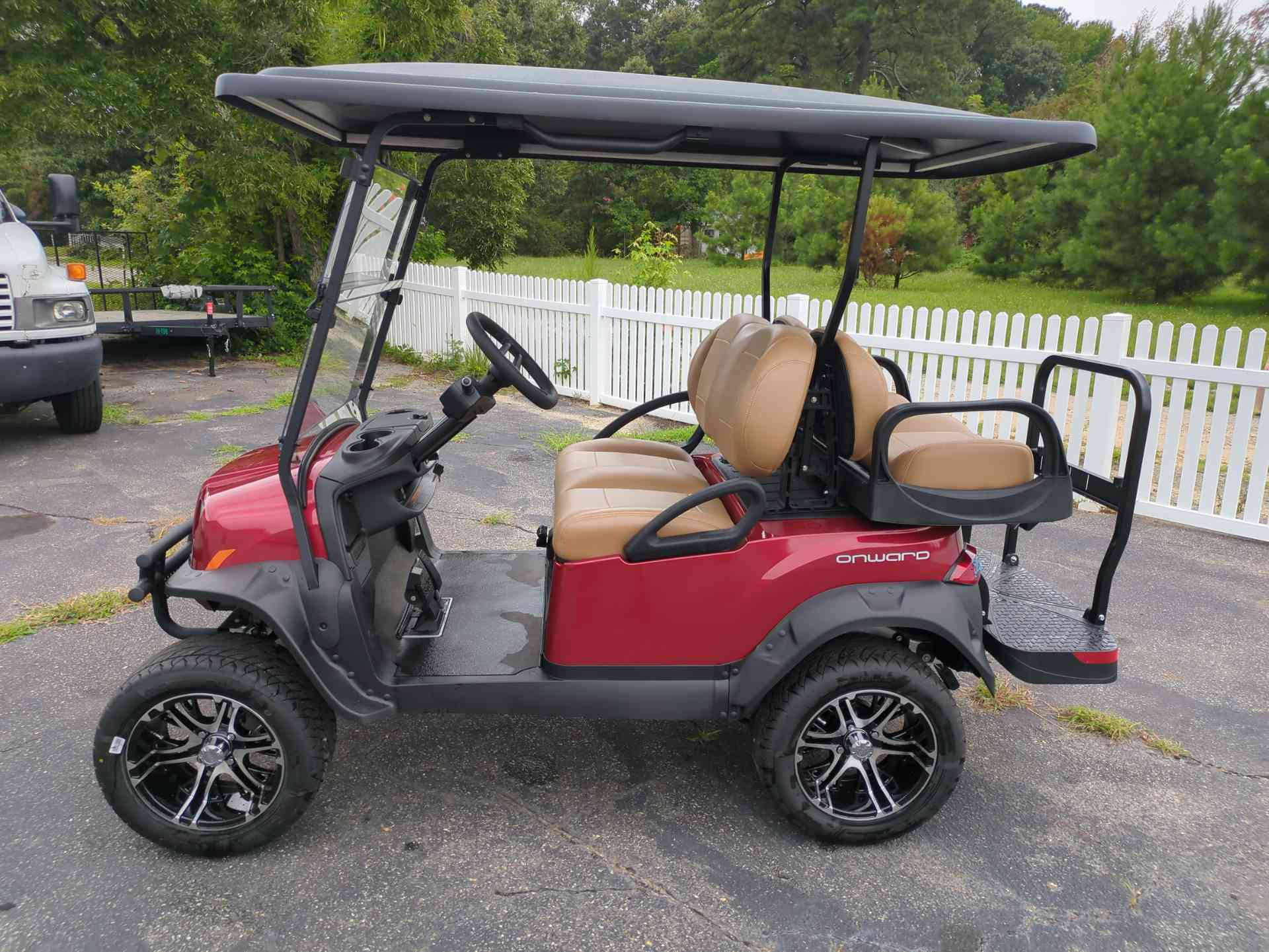 2027 Club Car Onward 4 Passenger (2+2) PTV Candy Apple Red image 2