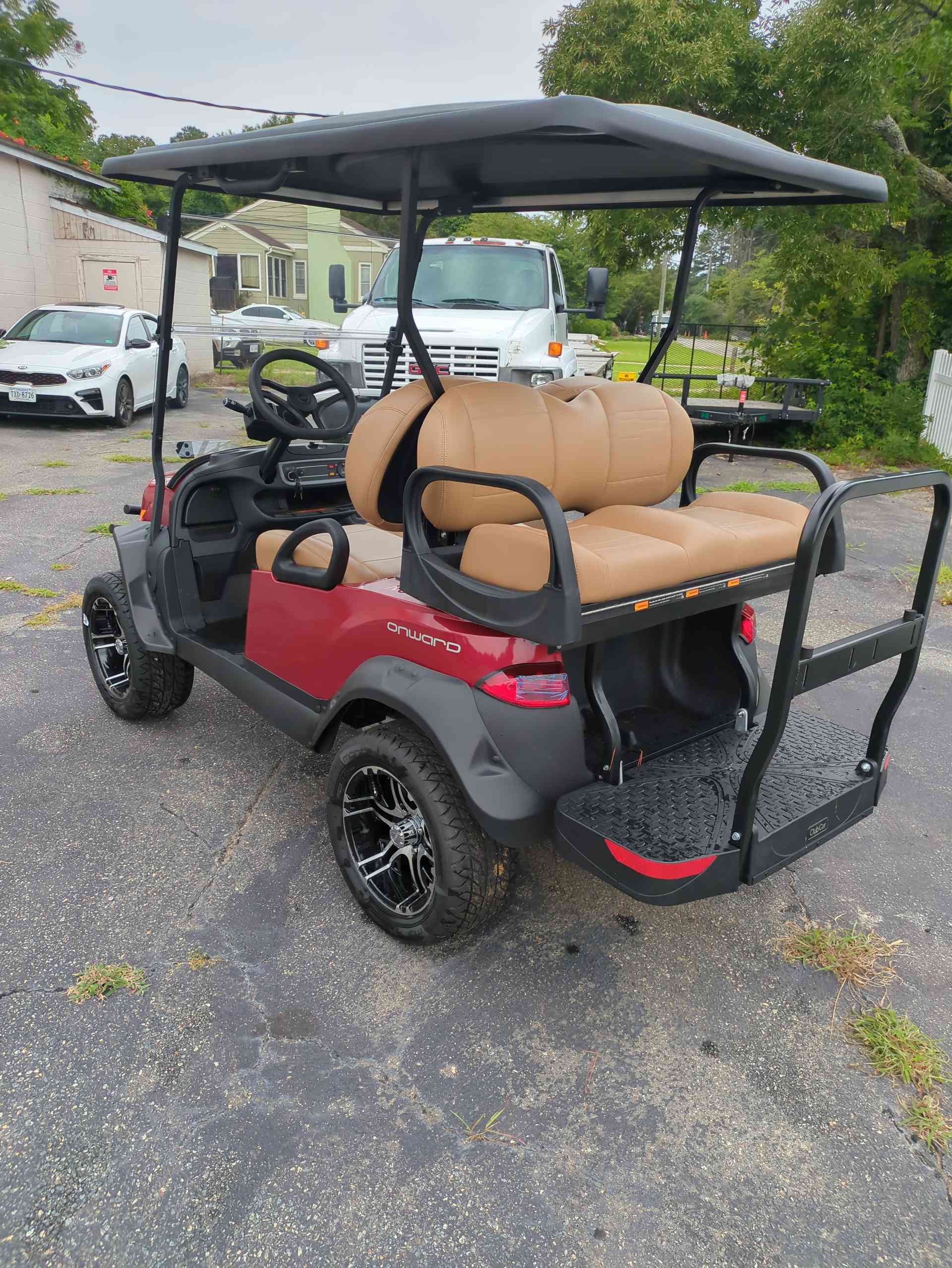 2027 Club Car Onward 4 Passenger (2+2) PTV Candy Apple Red image 3