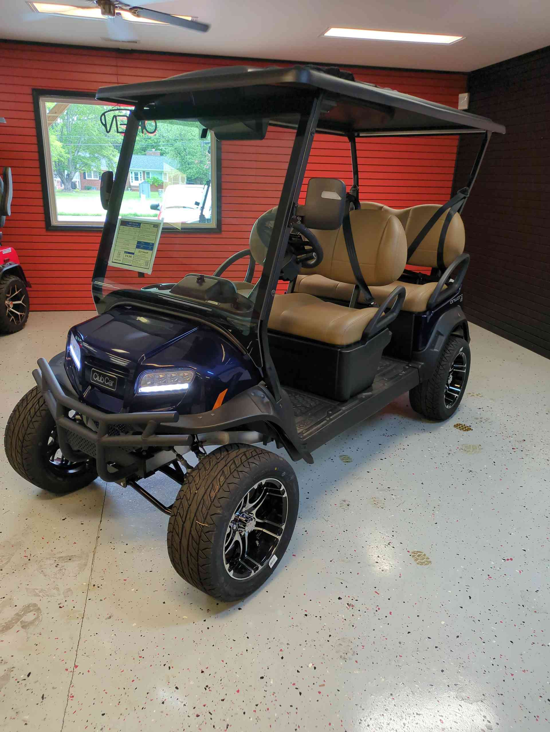 2027 Club Car Onward 4 Forward LSV Golf Cart in Metallic Blue Onyx