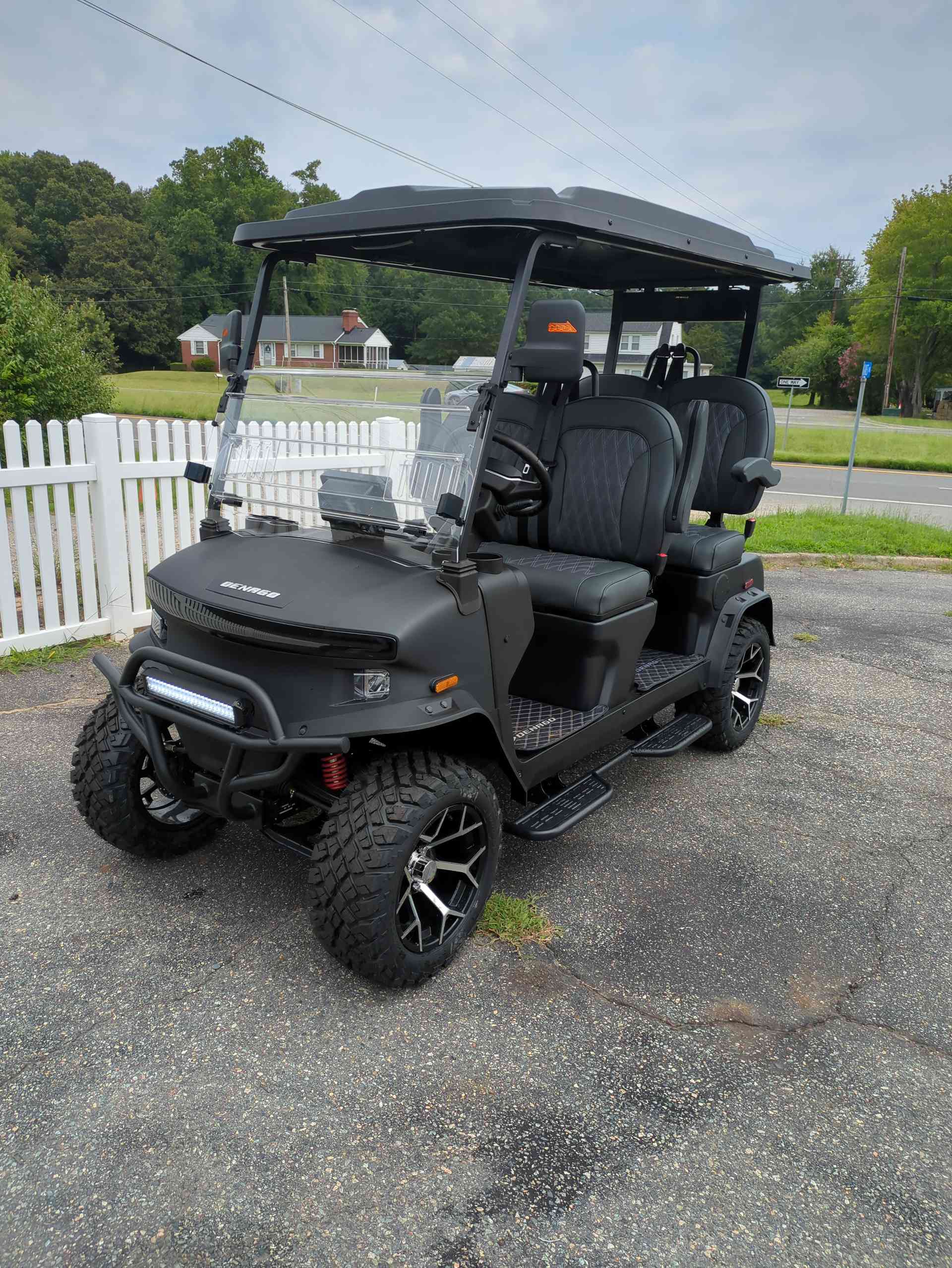 2026 Denago Rover XL Golf Cart in Matte Black