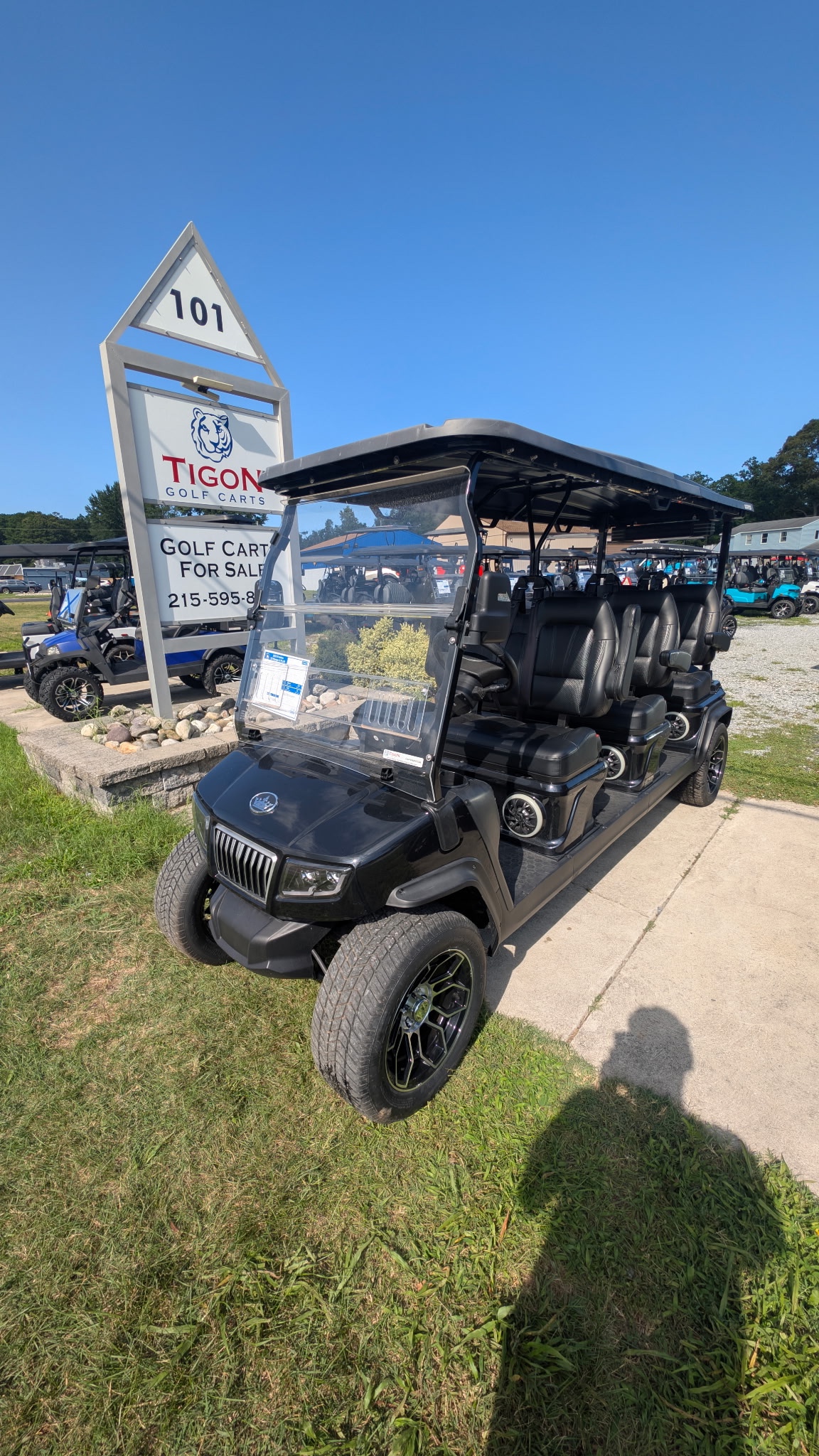 2025 Evolution D5 Ranger 6 PLUS Golf Cart in Black