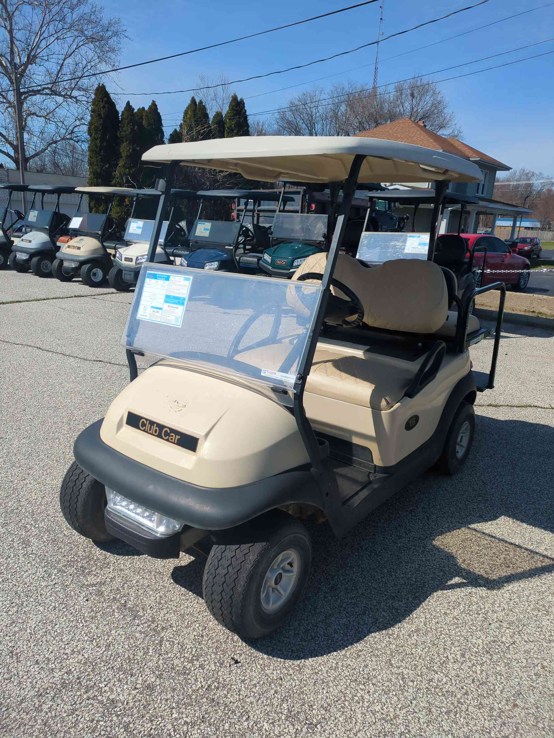 2015 Club Car Precedent Golf Cart in Beige