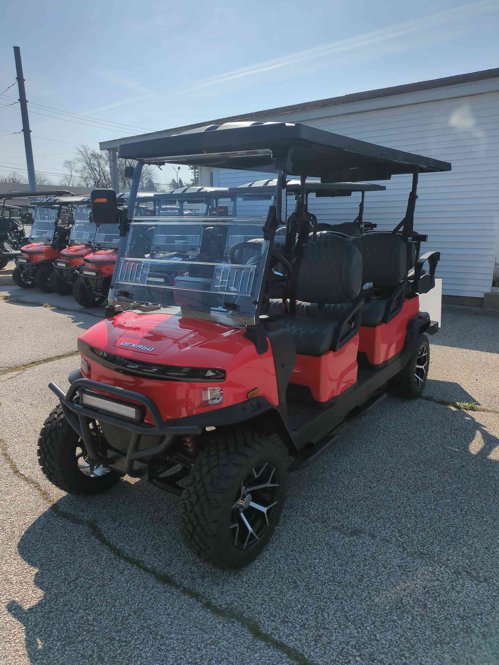 2026 Denago Rover XL6 Golf Cart in Scarlet