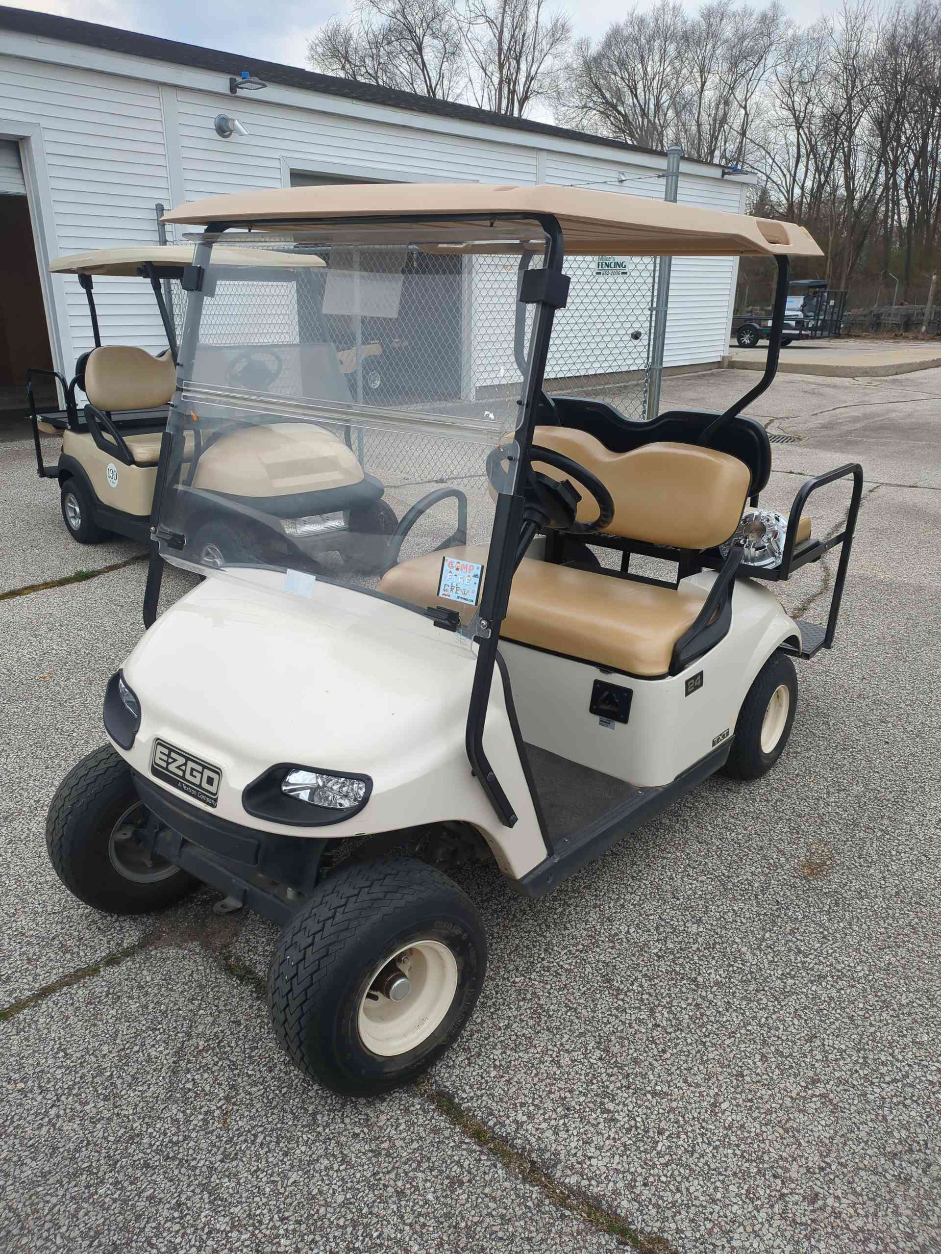 2019 EZGO TXT Golf Cart in White