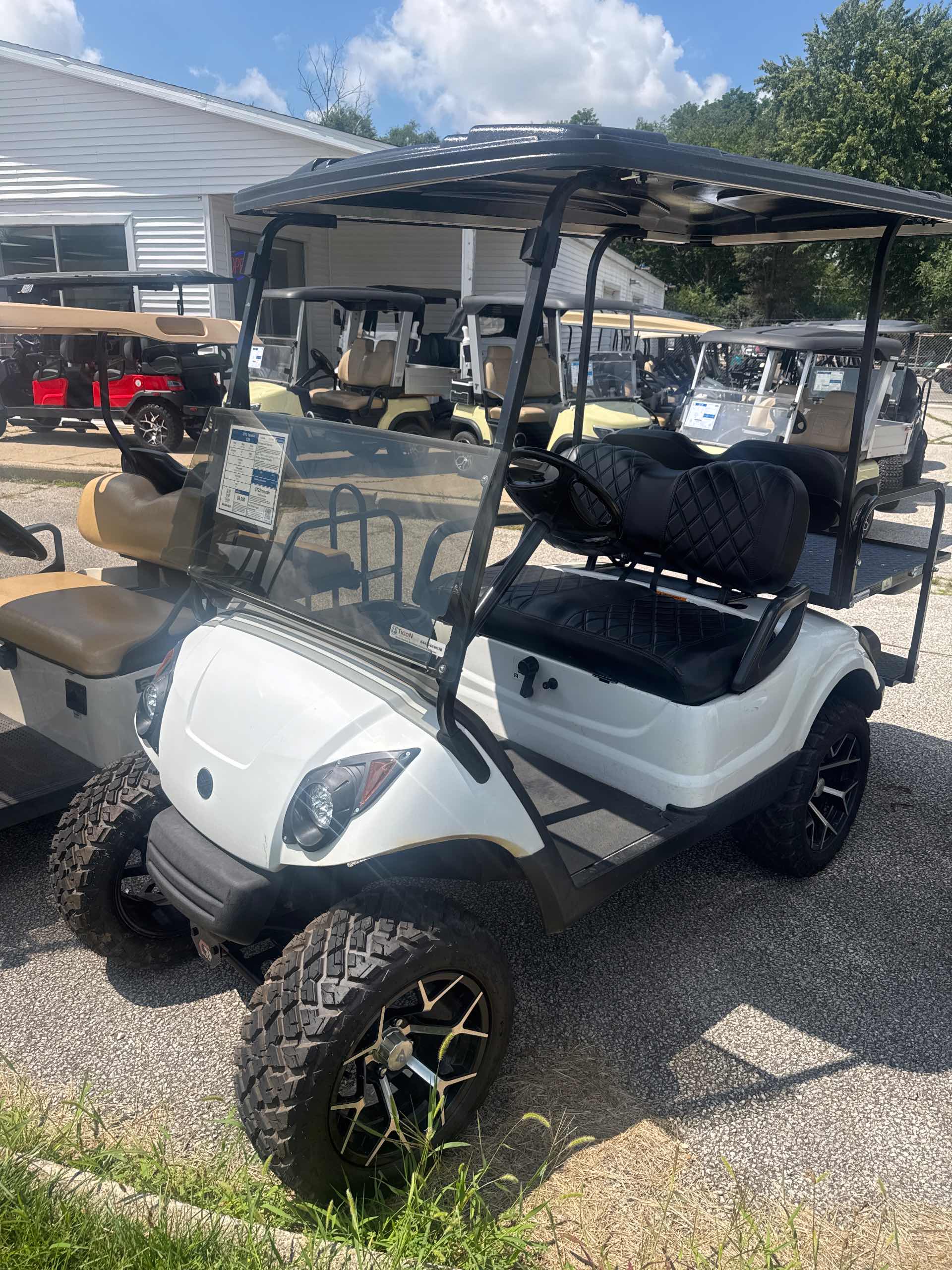 Used 2013 Yamaha G29 Golf Cart in White for sale at TIGON South Bend, IN