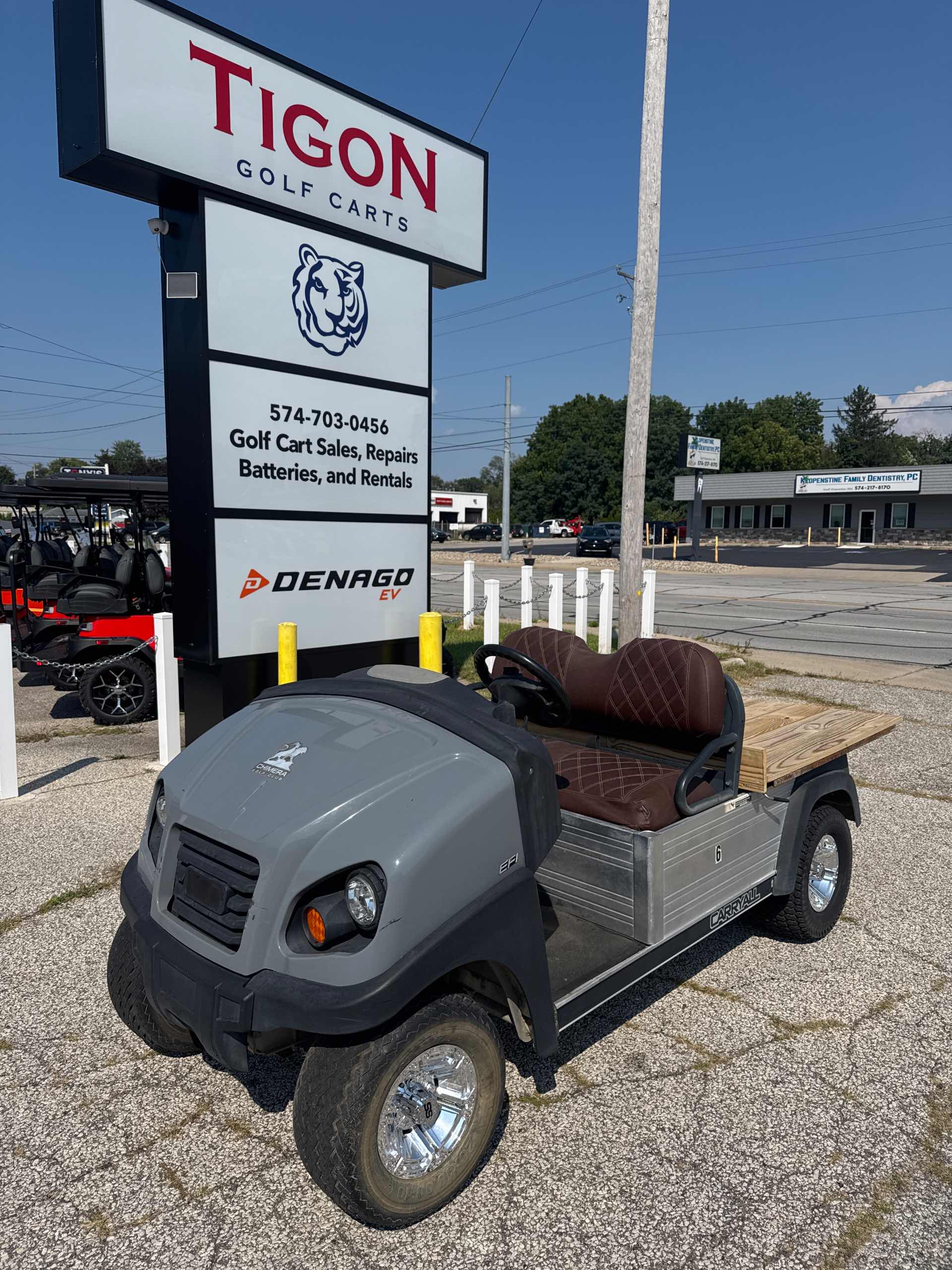 Used 2017 Club Car Carryall Golf Cart in Gray for sale at TIGON South Bend, IN
