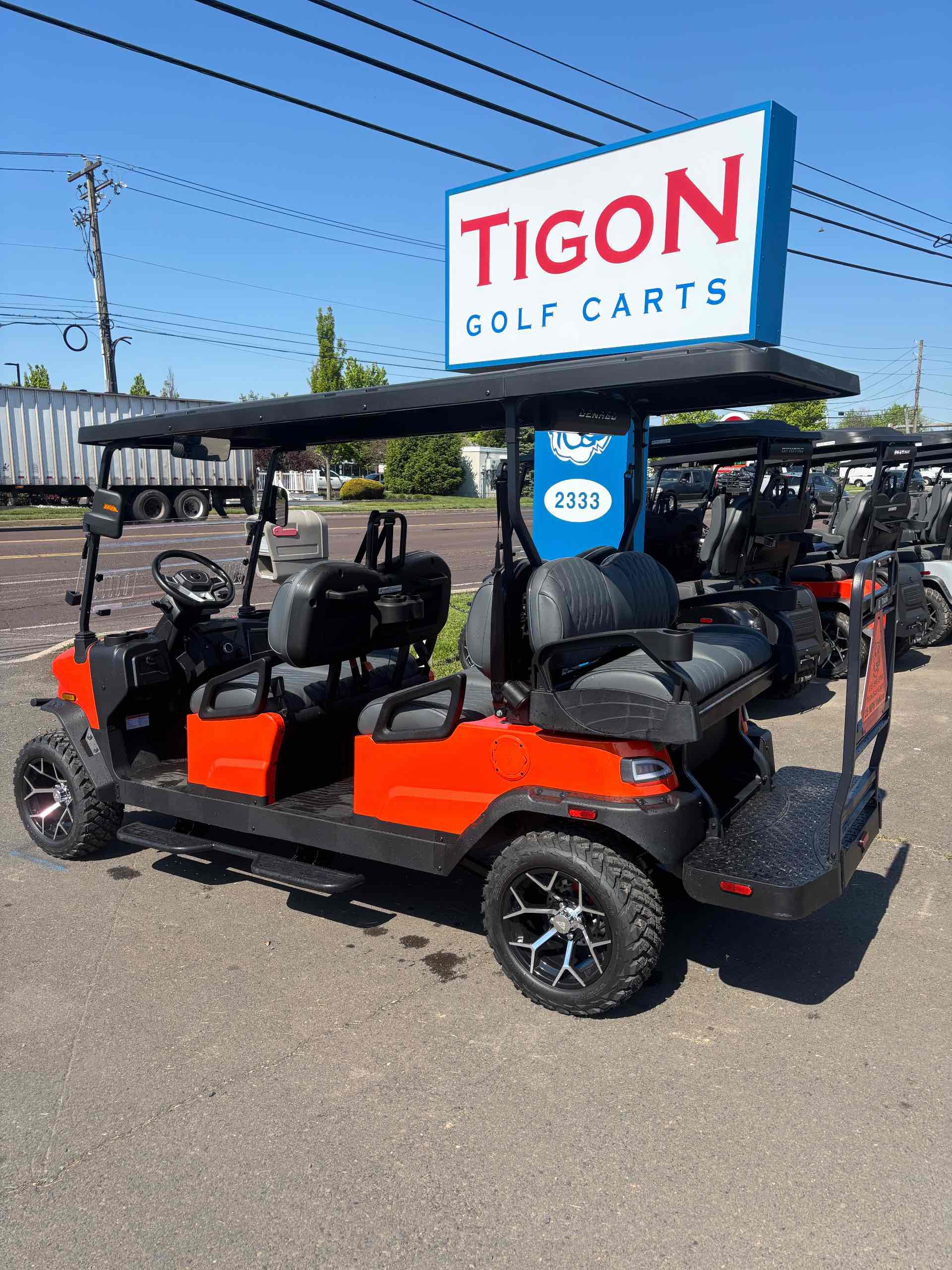 2026 Denago Rover XL6 Golf Cart in Lava