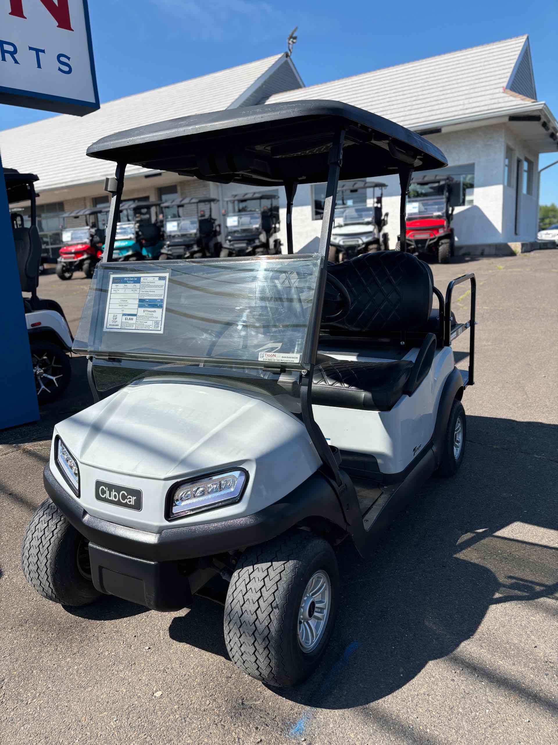 Used 2020 Club Car Tempo Golf Cart in Gray for sale at TIGON Hatfield, PA