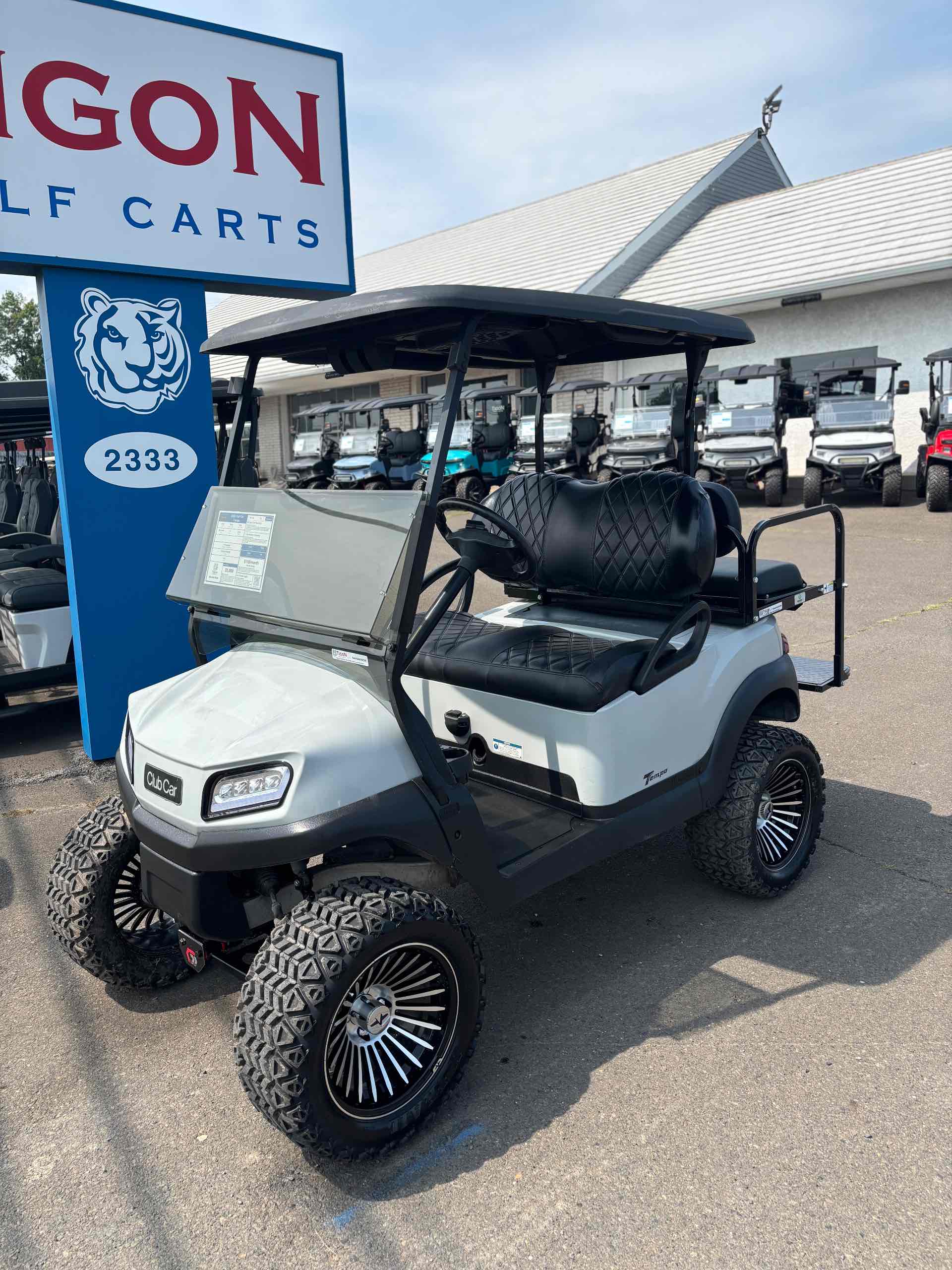 Used 2020 Club Car Tempo Golf Cart in Gray for sale at TIGON South Bend, IN