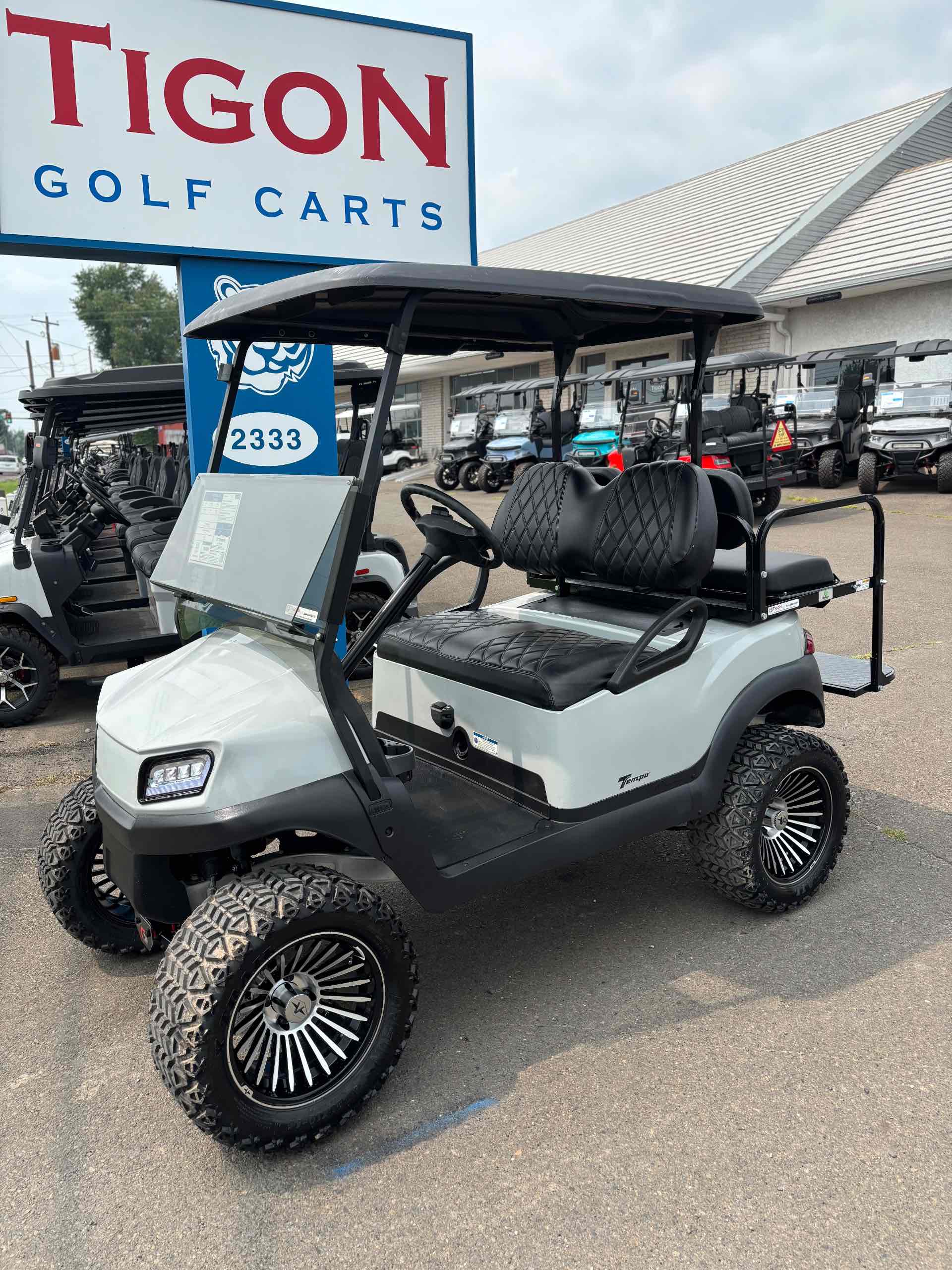 Used 2020 Club Car Tempo Golf Cart in Gray for sale at TIGON Gloucester Point, VA