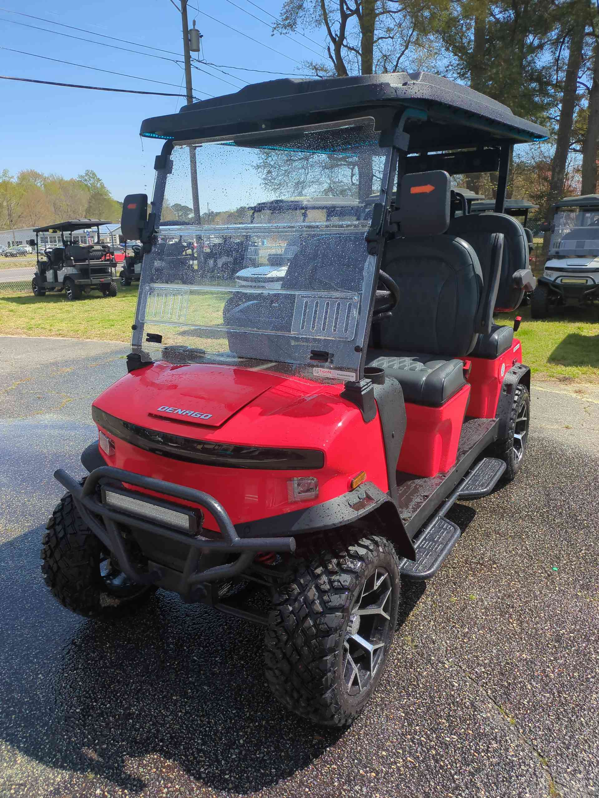 2026 Denago Rover XL Golf Cart in Scarlet