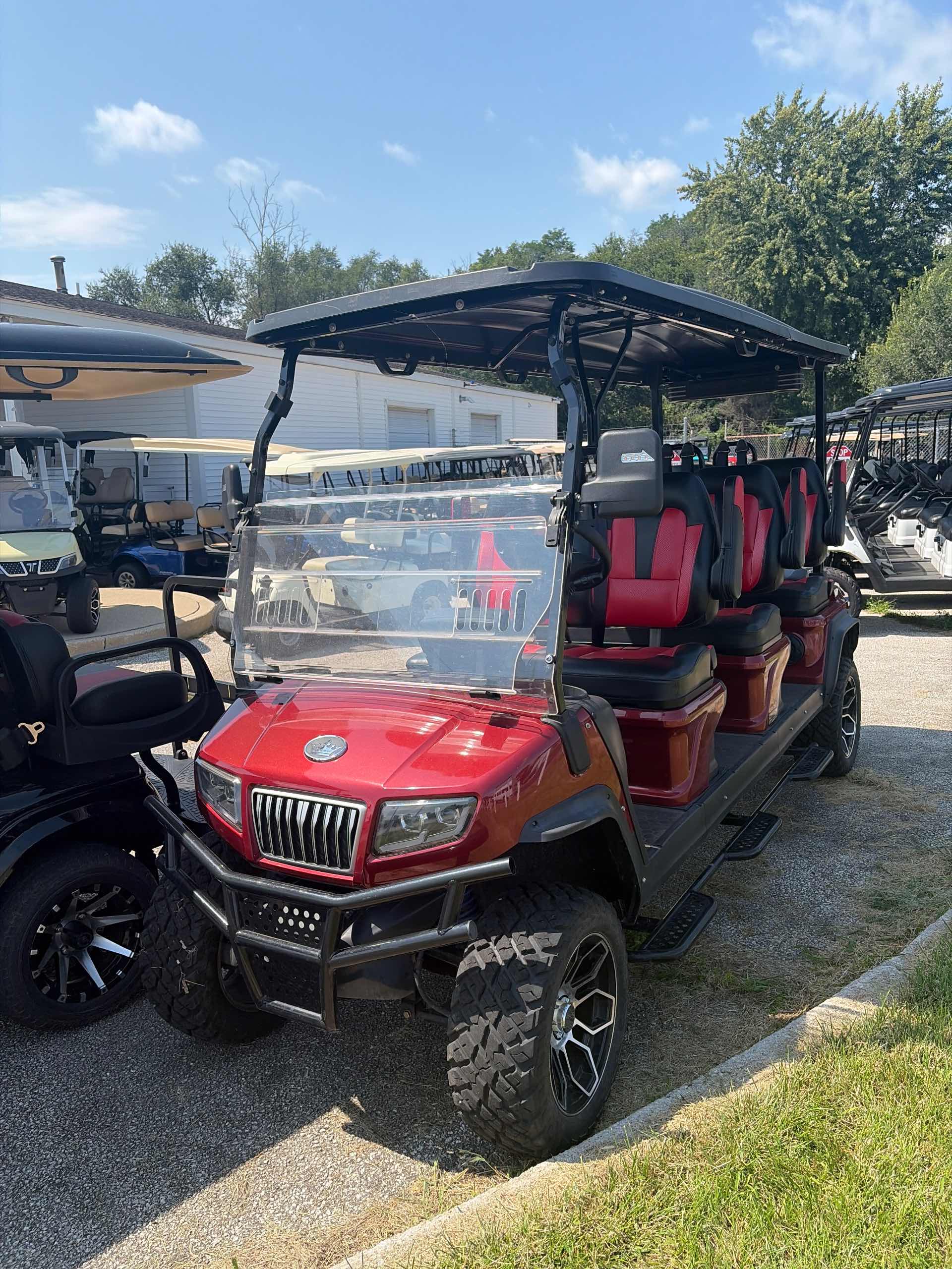 Used 2025 Evolution D5 Maverick 6 Golf Cart in Flamenco Red for sale at TIGON South Bend, IN