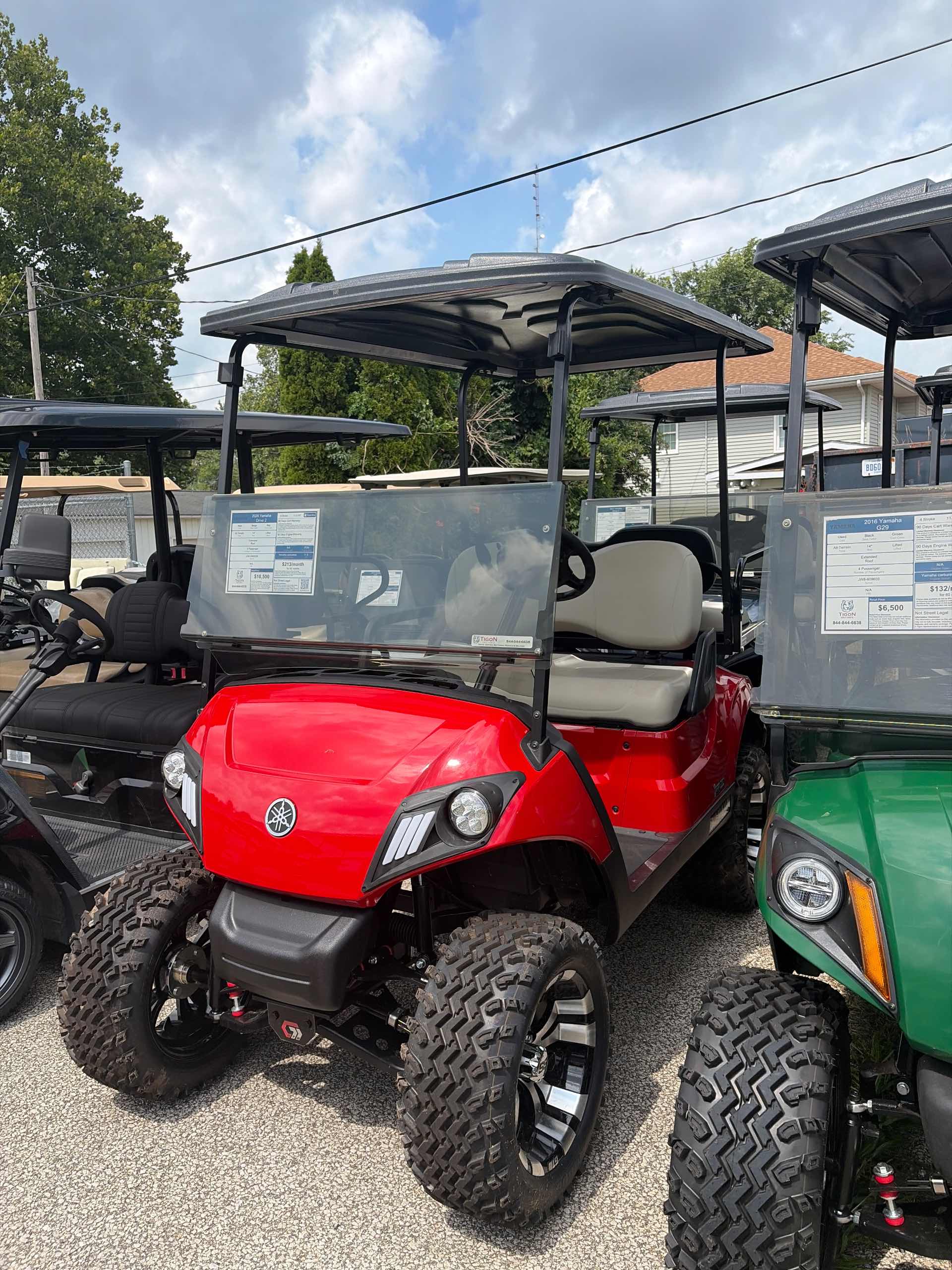 2026 Yamaha Drive 2 Golf Cart in Red for sale at TIGON South Bend, IN