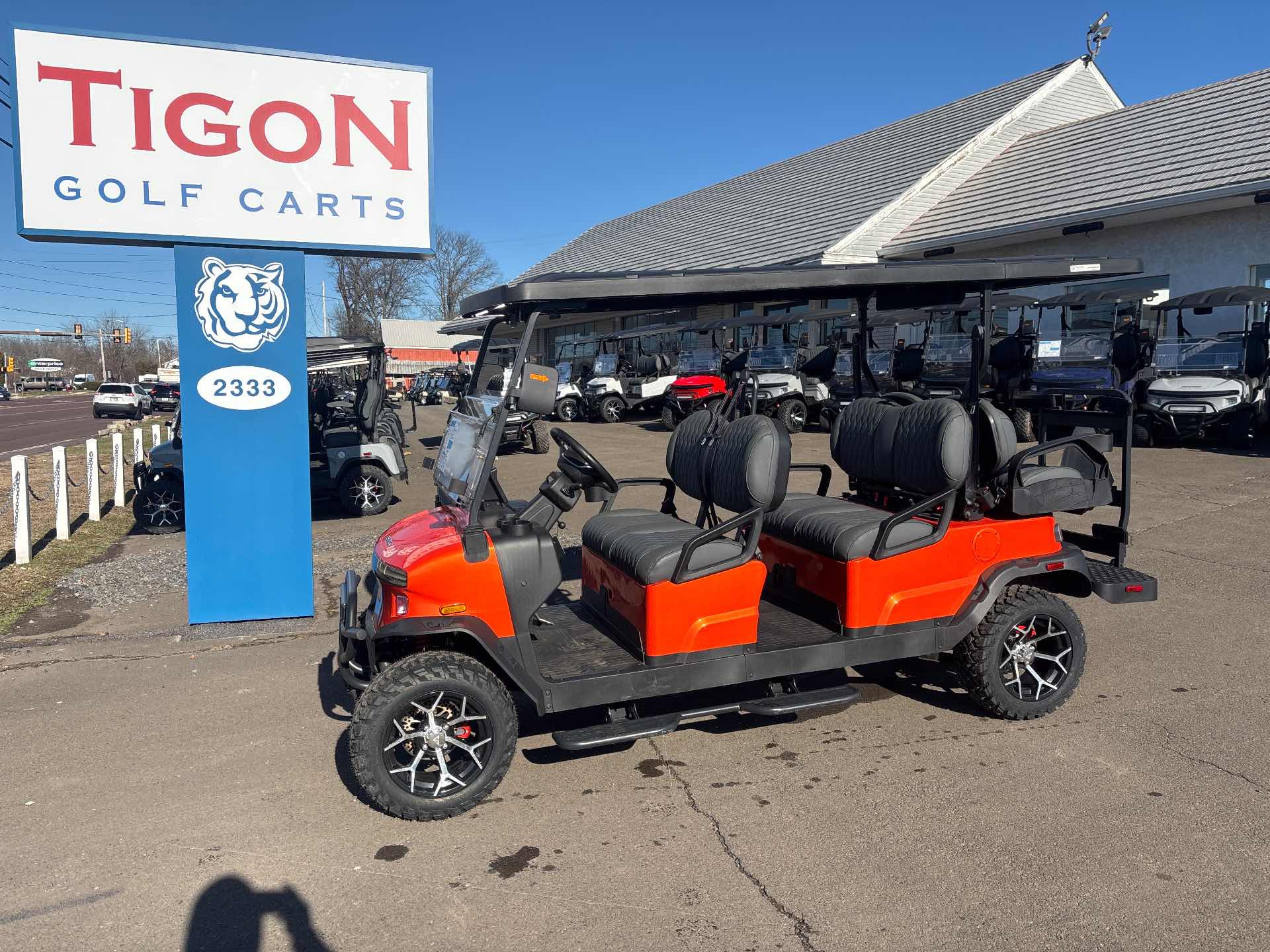 2026 Denago Rover XL6 Golf Cart in Lava