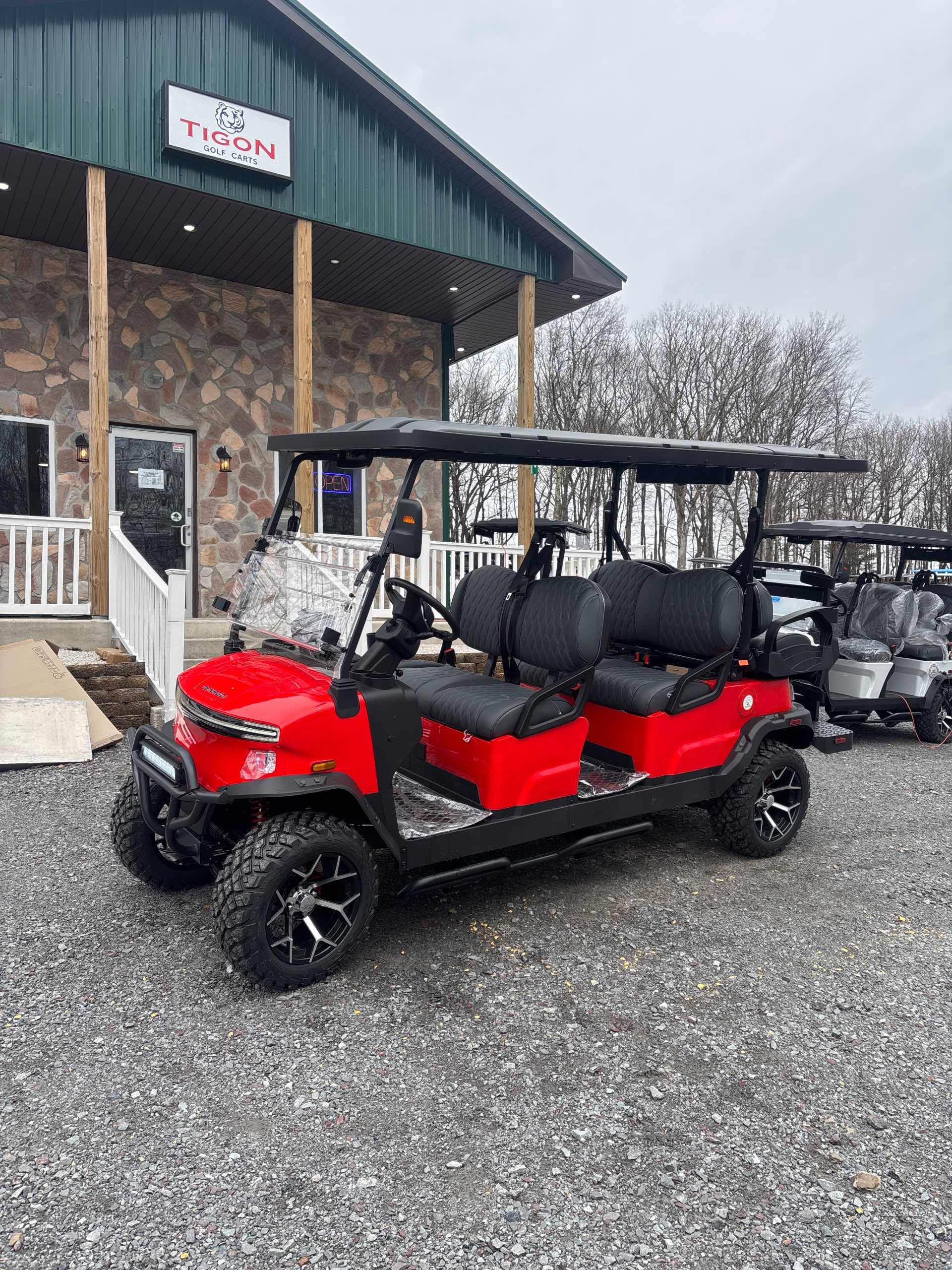 2026 Denago Rover XL6 Golf Cart in Scarlet