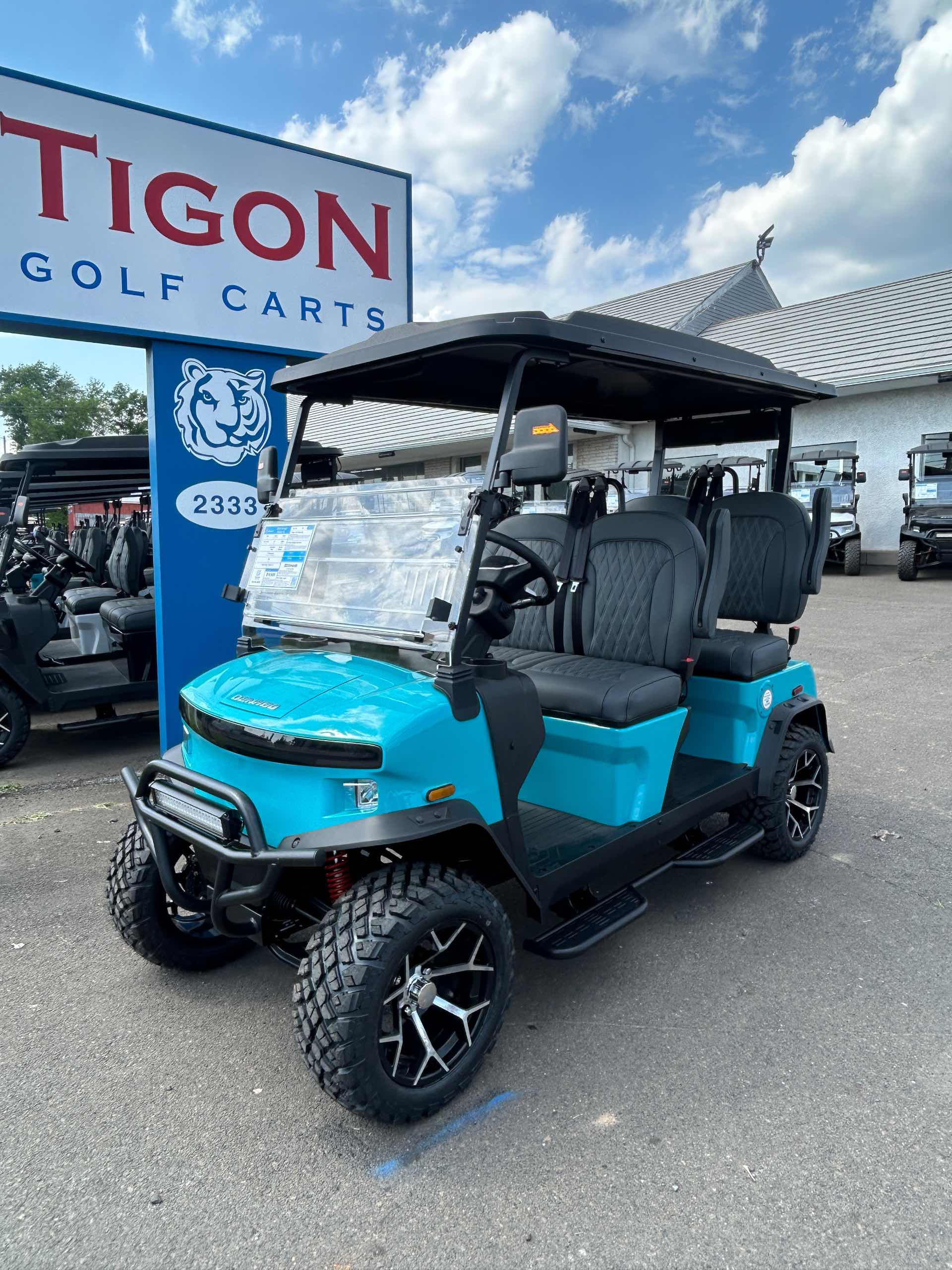2026 Denago Rover XL Golf Cart in Aqua