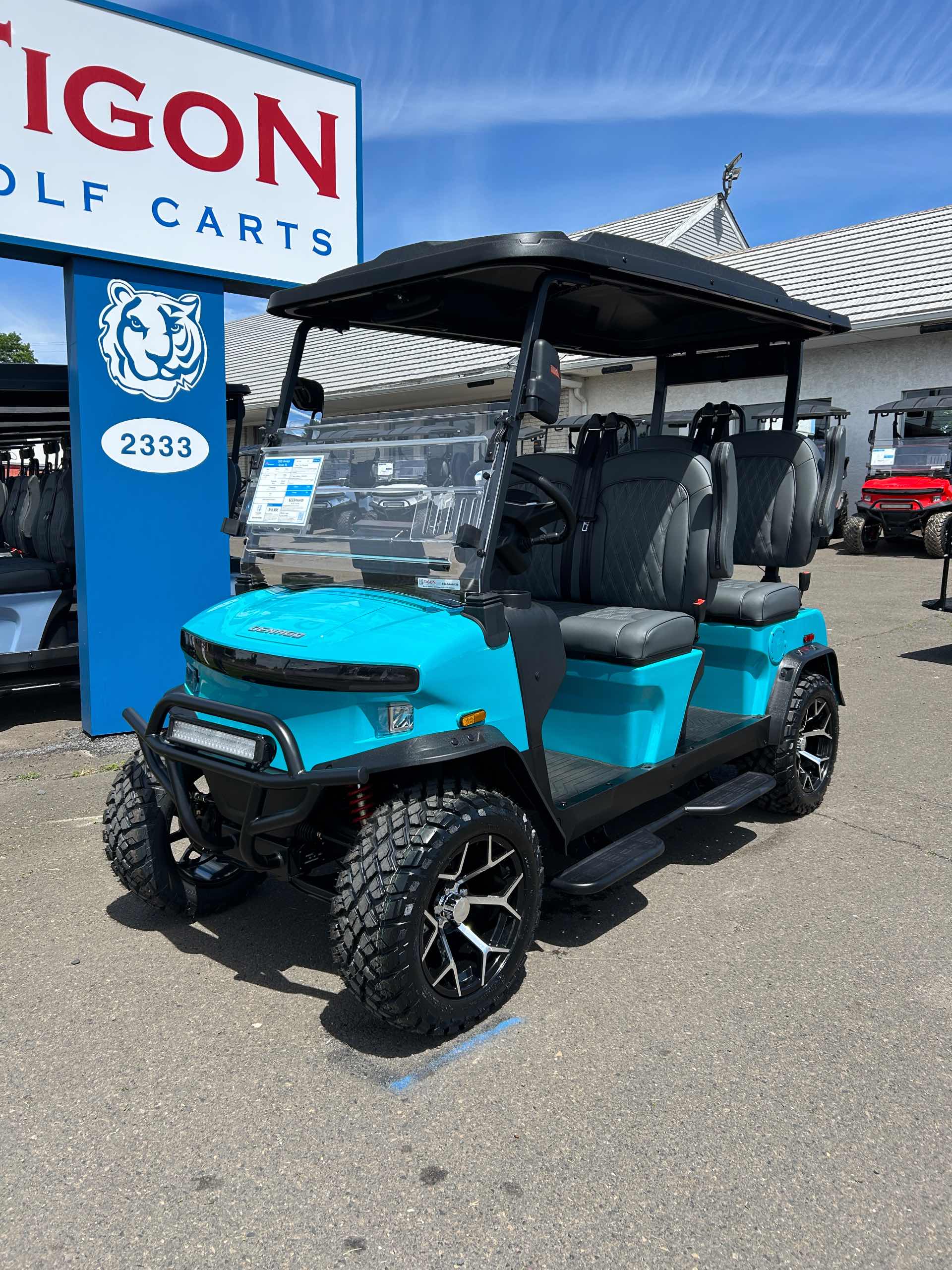 2026 Denago Rover XL Golf Cart in Aqua