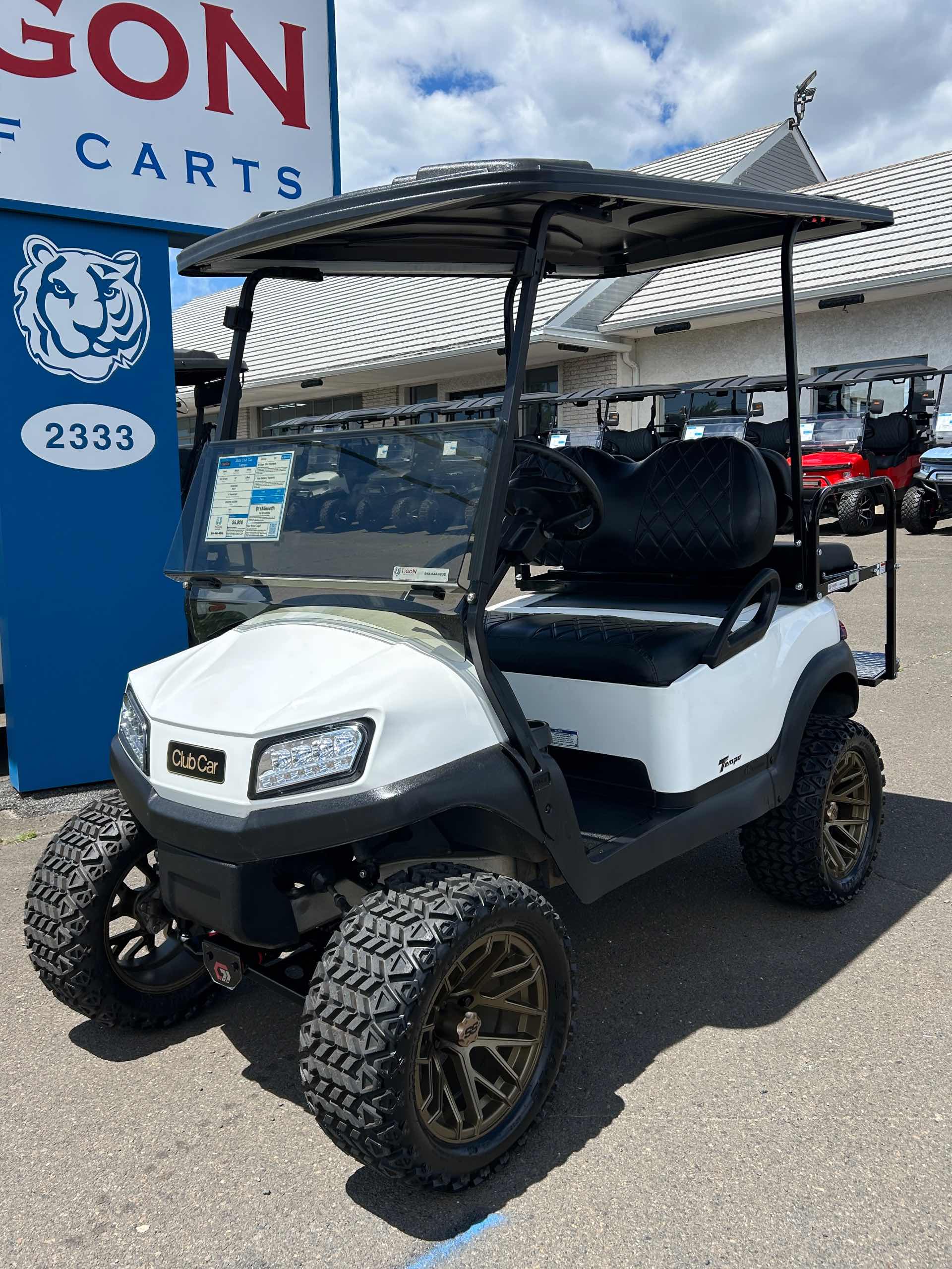 2020 Club Car Tempo Golf Cart in White