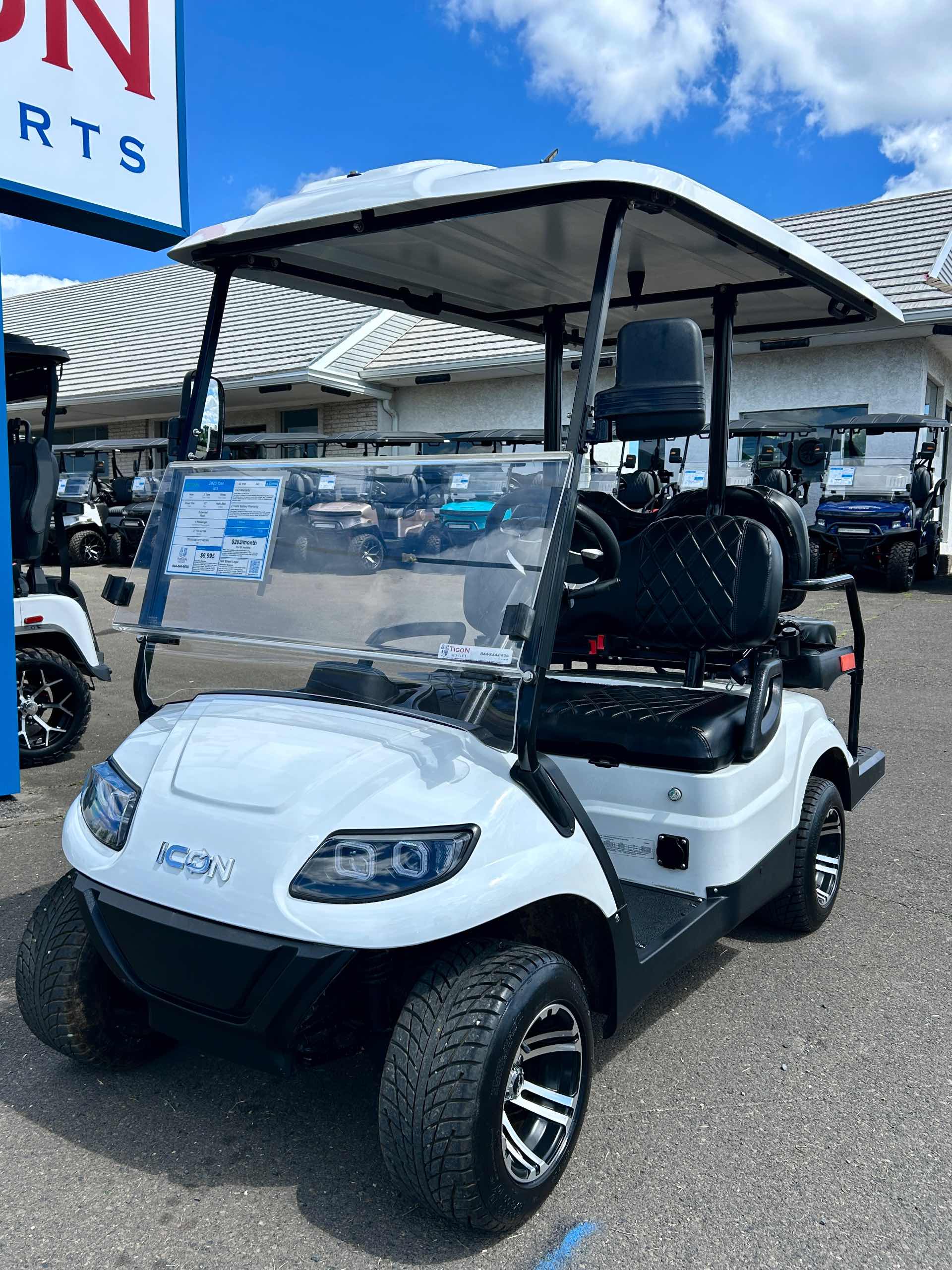 2023 Icon i40 Golf Cart in White