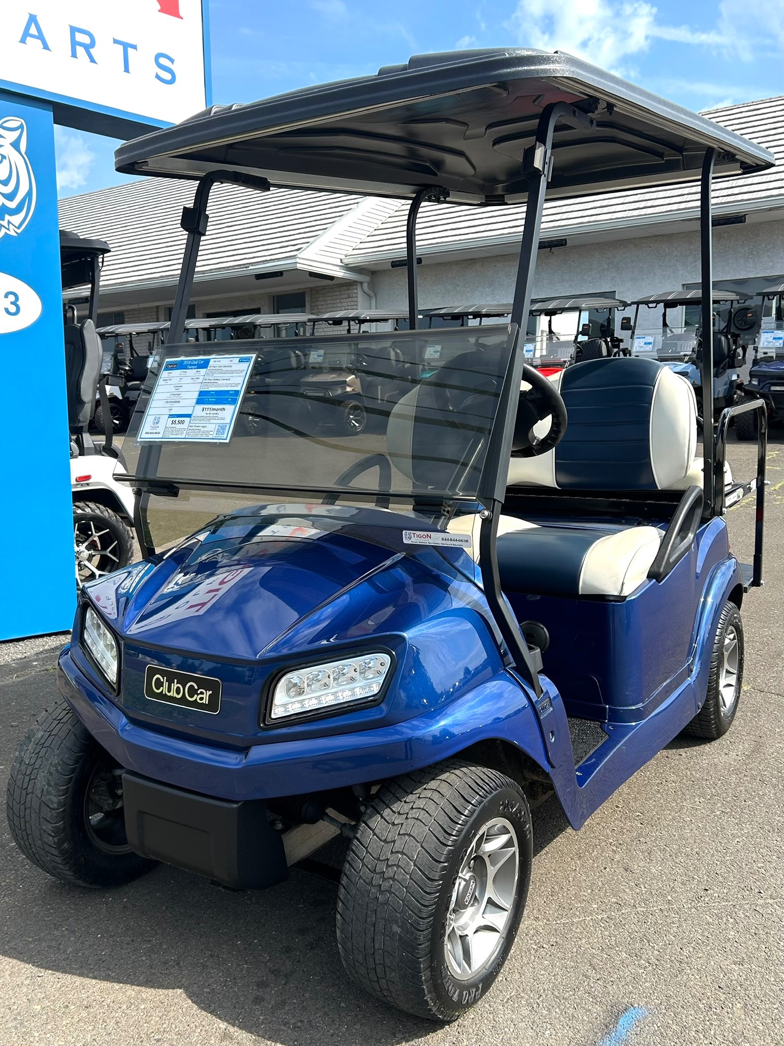 2019 Club Car Tempo Blue
