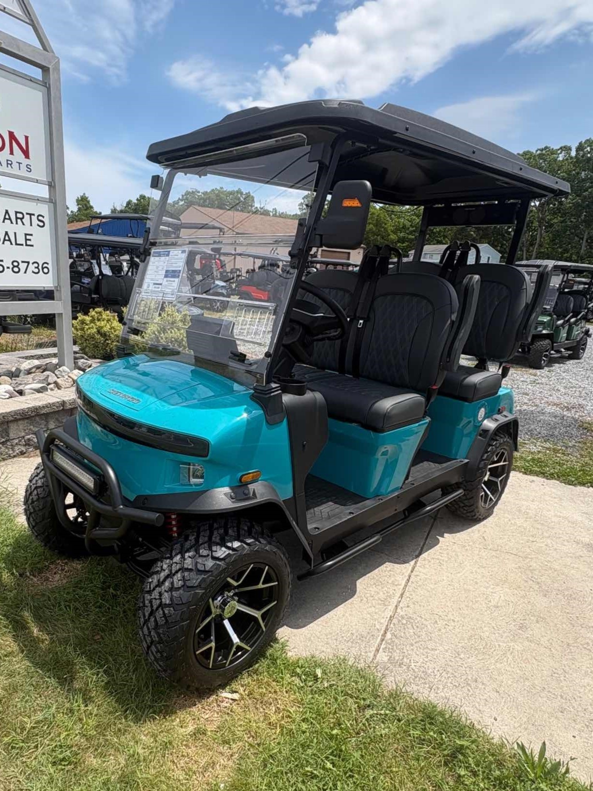 2026 Denago Rover XL Golf Cart in Aqua