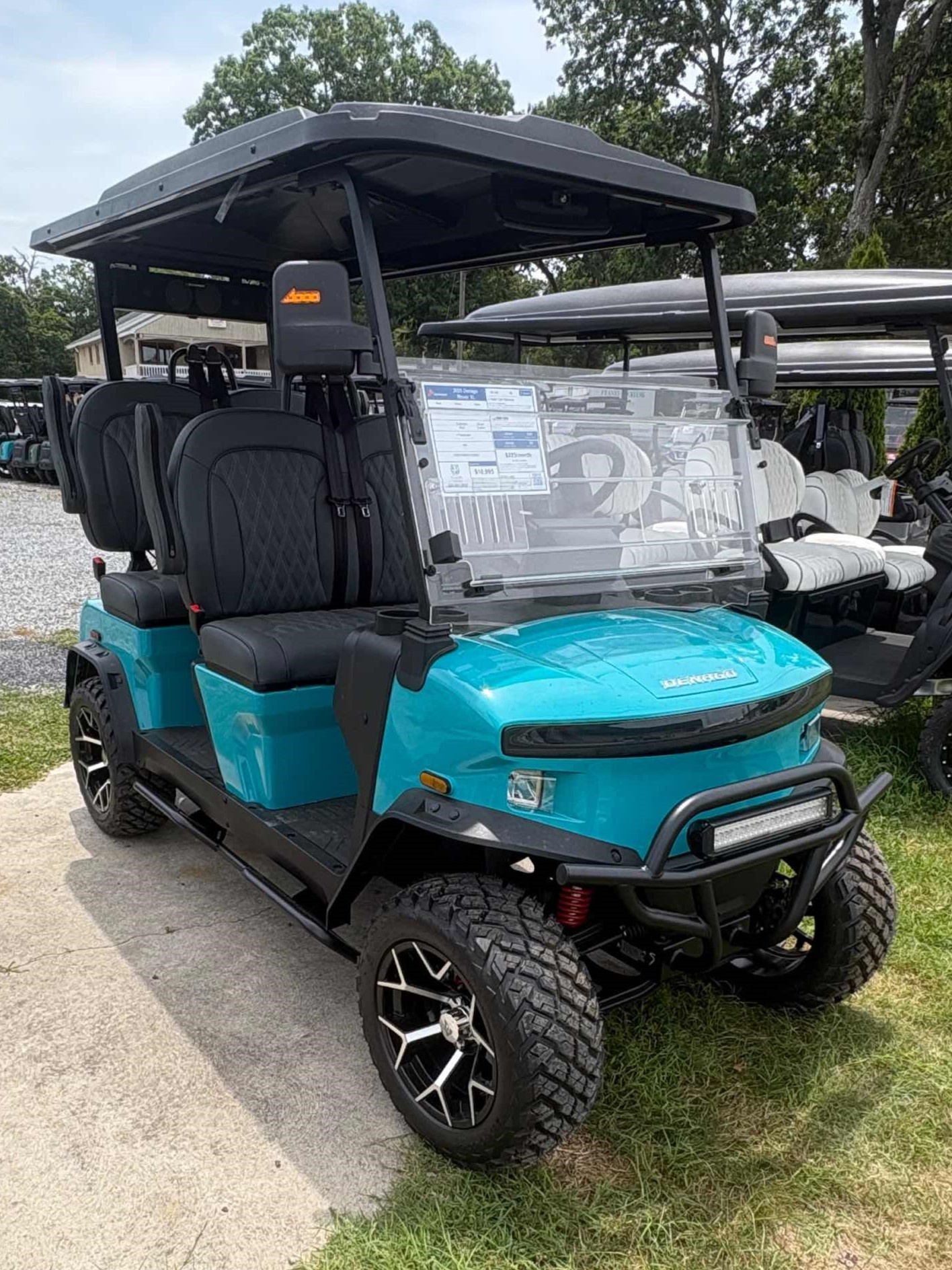 2026 Denago Rover XL Golf Cart in Aqua