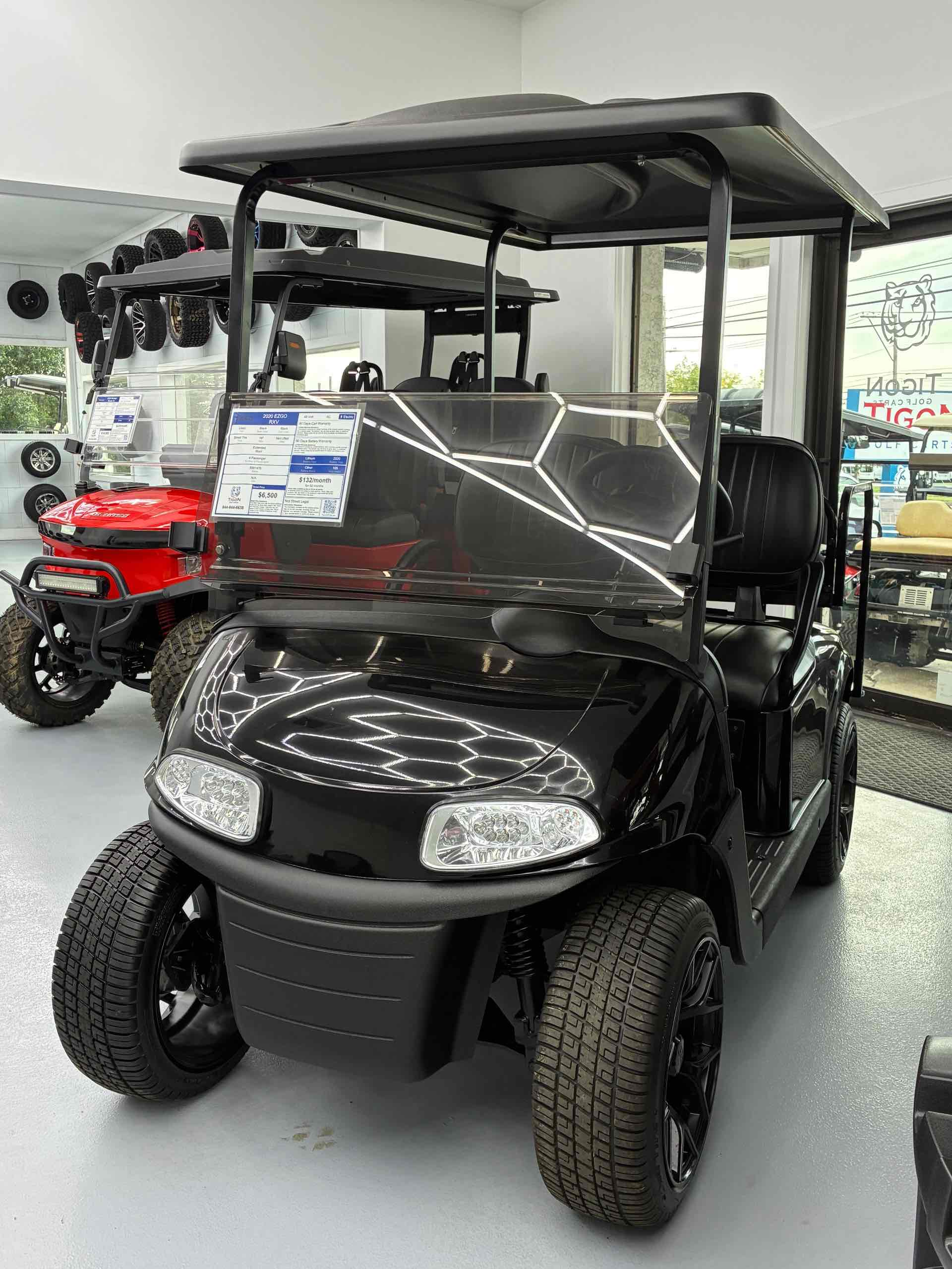 Used 2020 EZGO RXV Golf Cart in Black for sale at TIGON Hatfield, PA