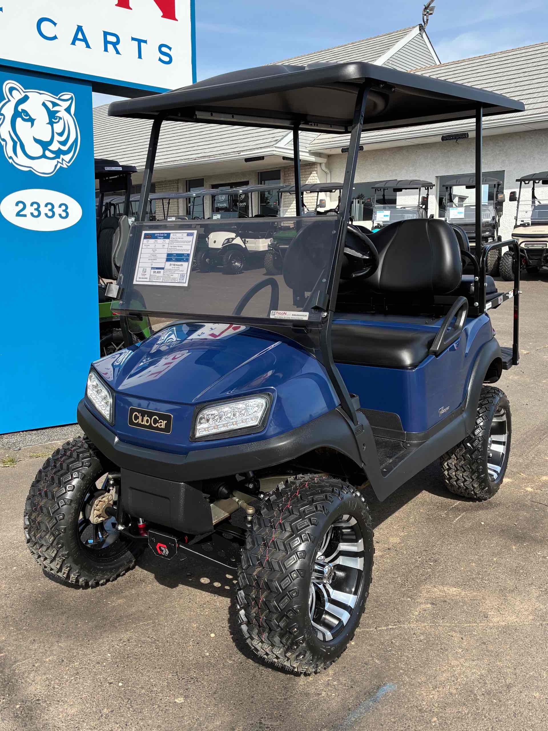 2019 Club Car Tempo Blue