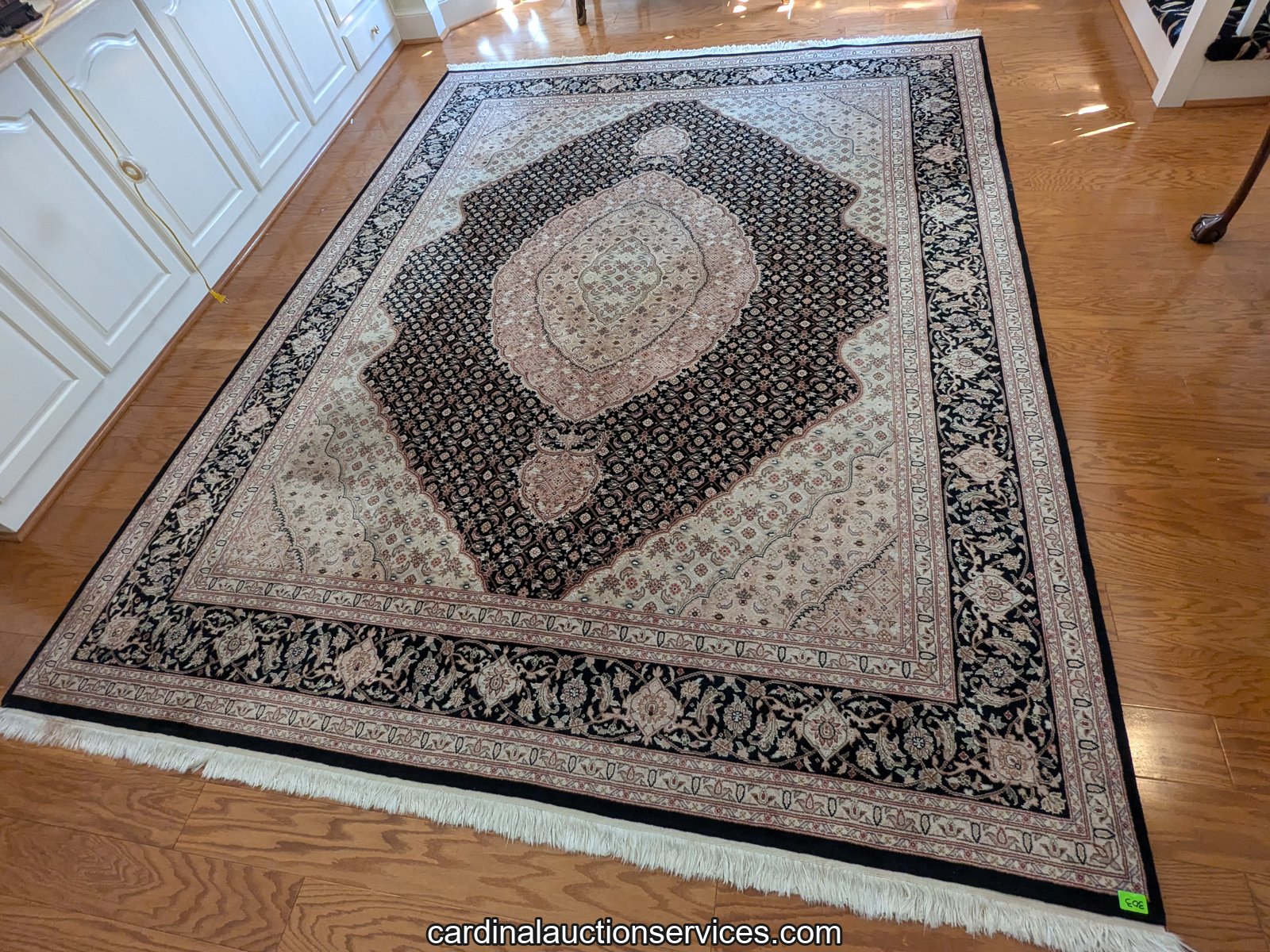 Hand-Knotted Wool Tabriz Mahi Rug, 10'2" x 7'11" - Lot 303, Barrington estate auction, Short Pump, Richmond VA