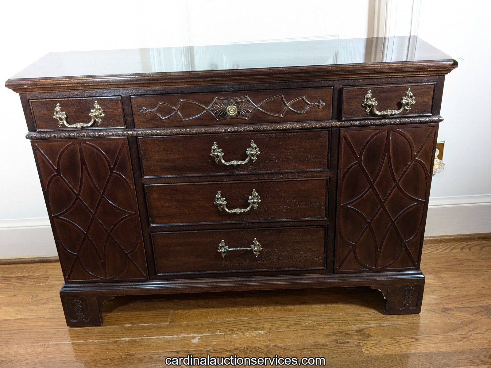Henredon Mahogany Console Cabinet / Server - Lot 831, Barrington estate auction, Short Pump, Richmond VA