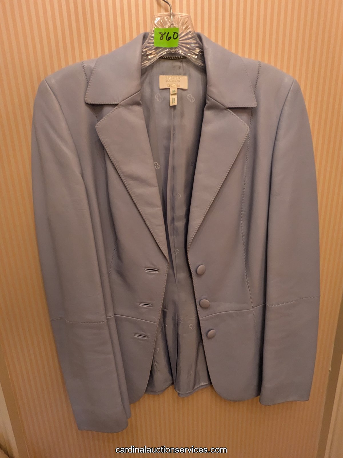 Escada Exclusive for Neiman Marcus Lambskin Leather Jacket - Lot 860, Barrington estate auction, Short Pump, Richmond VA