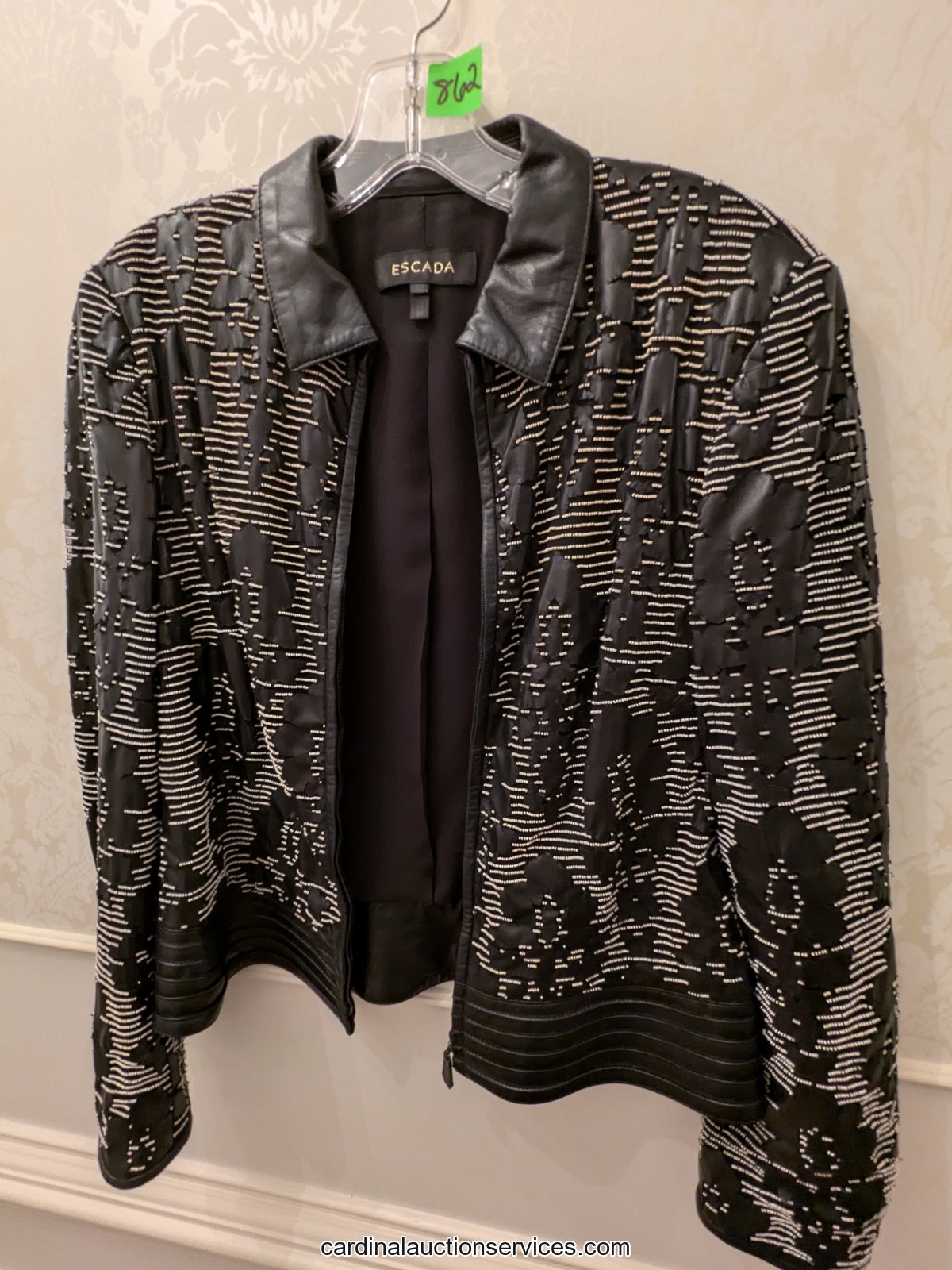 Escada Beaded Lambskin Jacket - Lot 862, Barrington estate auction, Short Pump, Richmond VA