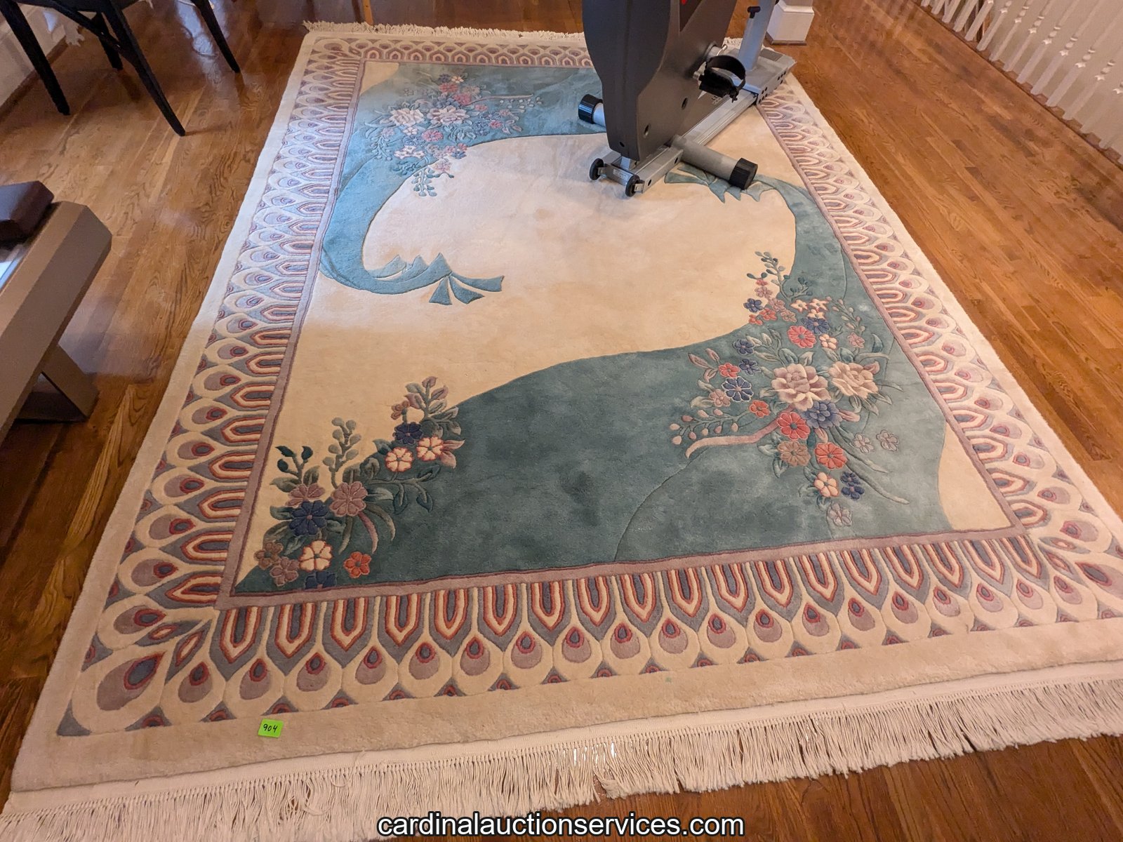 Chinese Art Deco Hand-Knotted Wool Rug, 10'3" x 7'8" - Lot 904, Barrington estate auction, Short Pump, Richmond VA