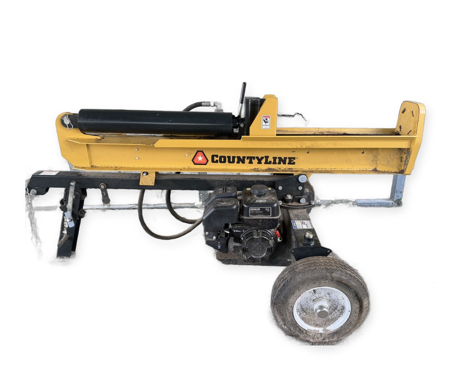 CountyLine 25 ton gas log splitter with Kohler engine for sale, towable, Amelia VA