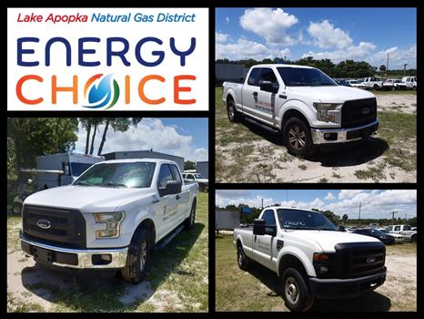 warehouse　Lot2162 LAKE APOPKA NATURAL GAS: '16 FORD F-150 XL 4x4 & '08 FORD F