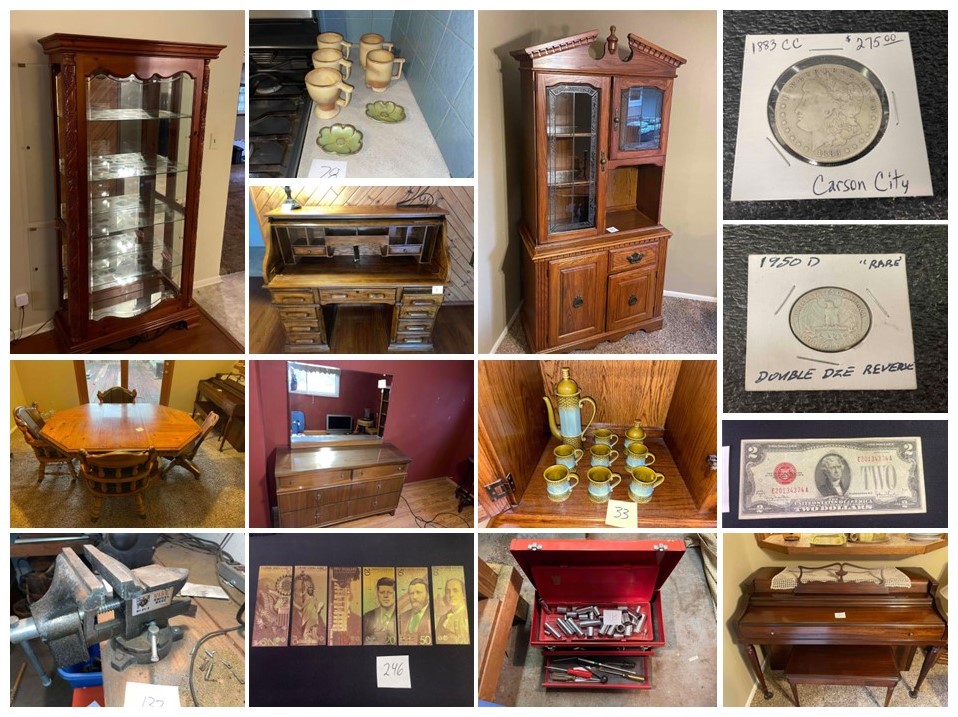 Arkansas City Estate & Coin w/320 Lots from Beautiful Furniture to Coin