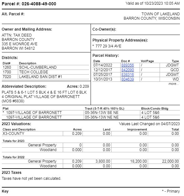 Lot 026408849000 Wisconsin Surplus Online Auction
