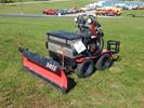 2020 Boss Snowrator SNR24001 4WD Zero Turn Stand On Sidewalk Vehicle w/ Boss Smart Shield 4' Plow and Boss Spreader