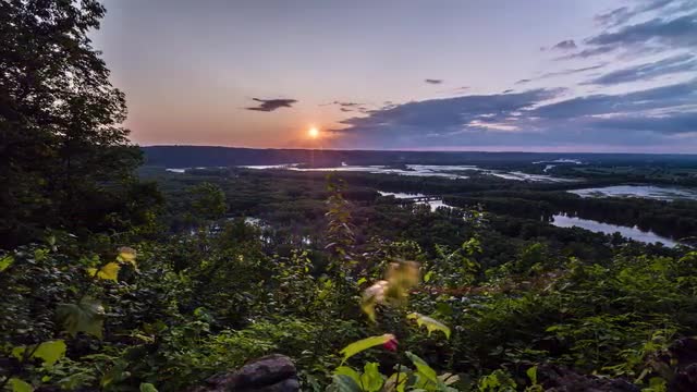Gorgeous sunset - motion time lapse