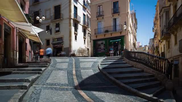 Baixada de la Misericordia street in a sunny day