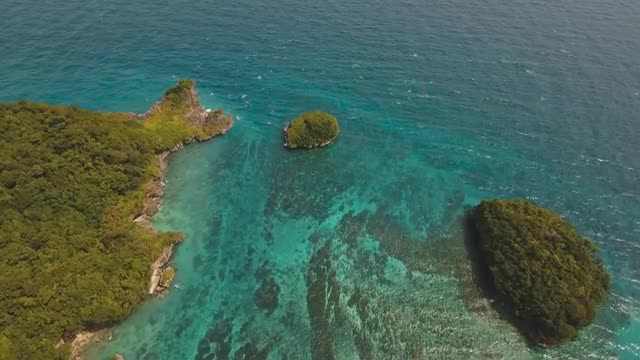 Lagoon with turquoise water