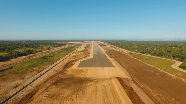 Construction airport terminal. Philippines Panglao.