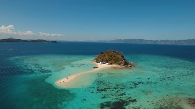 Beautiful tropical island and beach