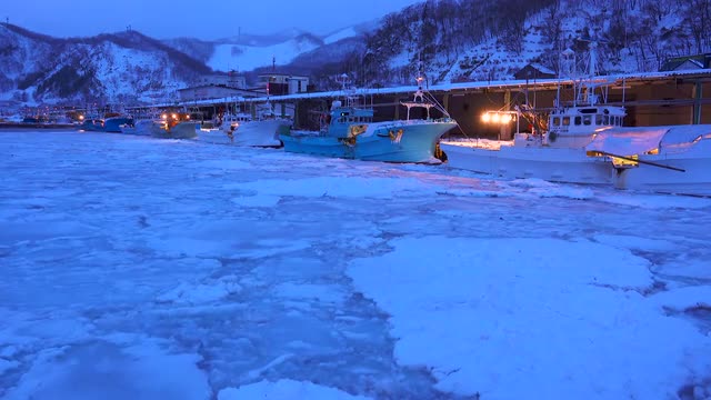 Fishing boats, Hokkaido, Japan