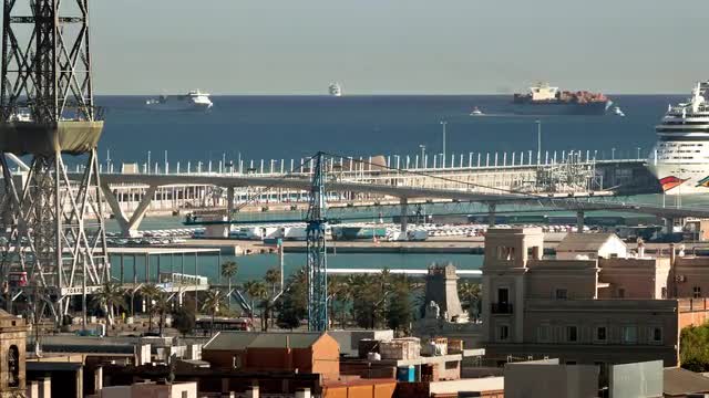 Merchandise Ships in Barcelona